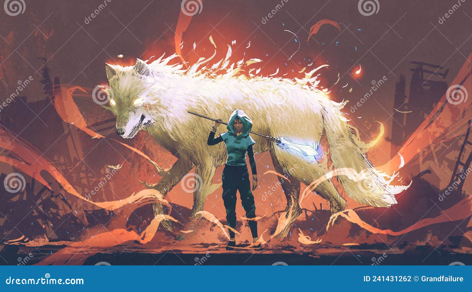 the giant guardian wolf