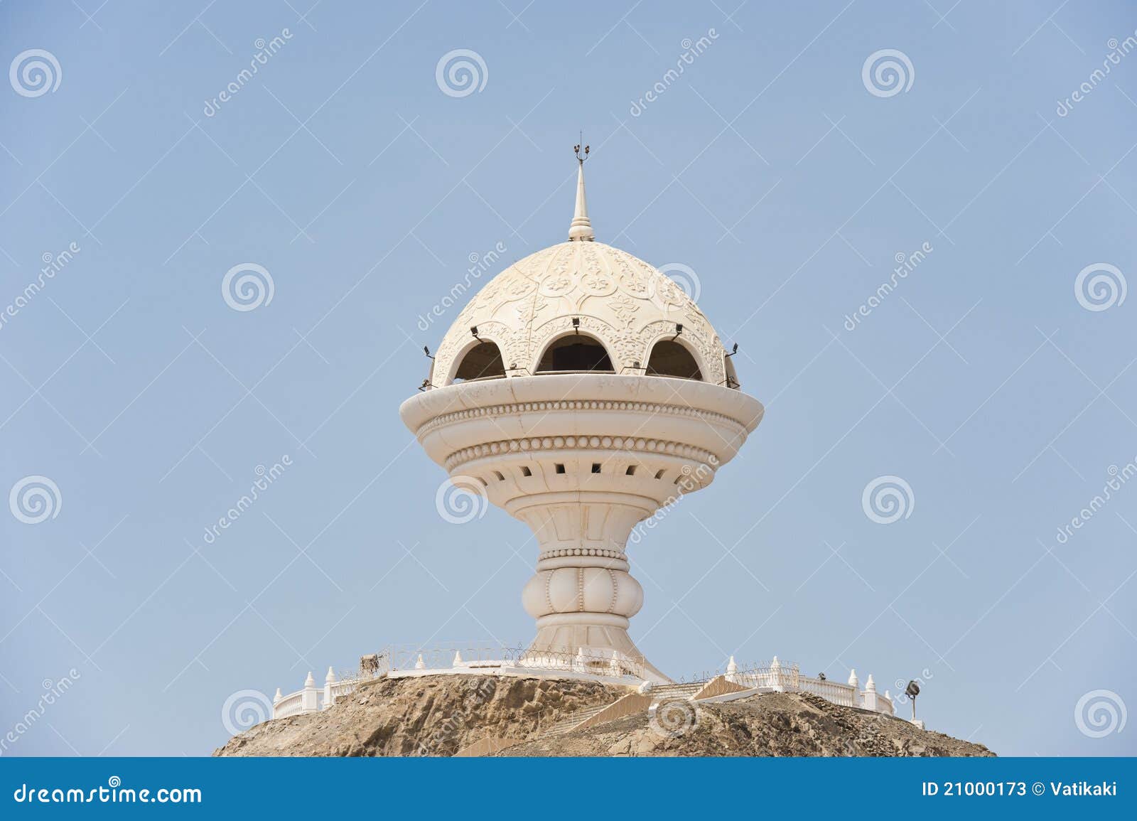 Giant Incense Burner Structure in Muscat Oman Stock Image Image of