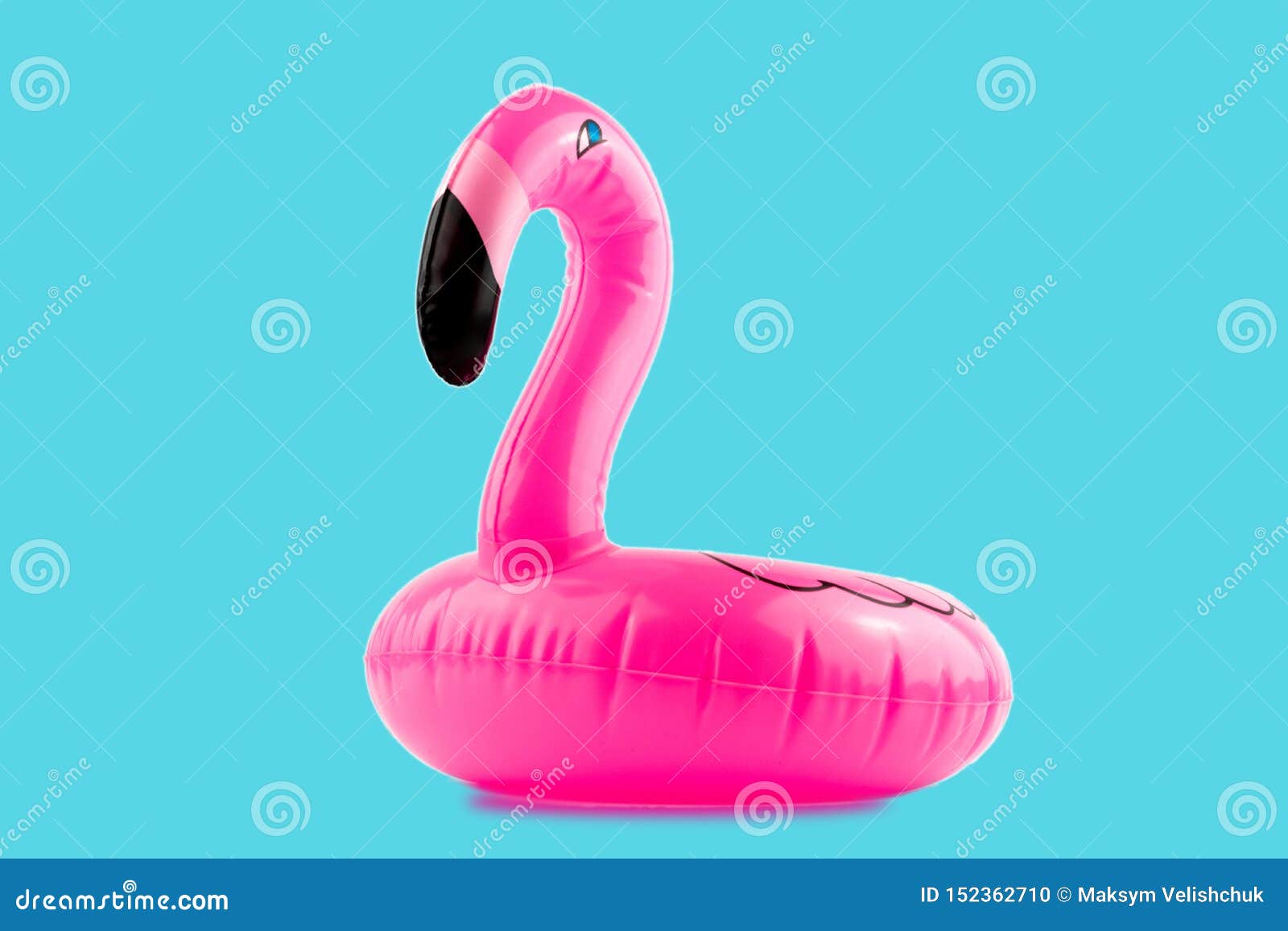 Giant Inflatable Flamingo On A Blue Background, Pool Float ...