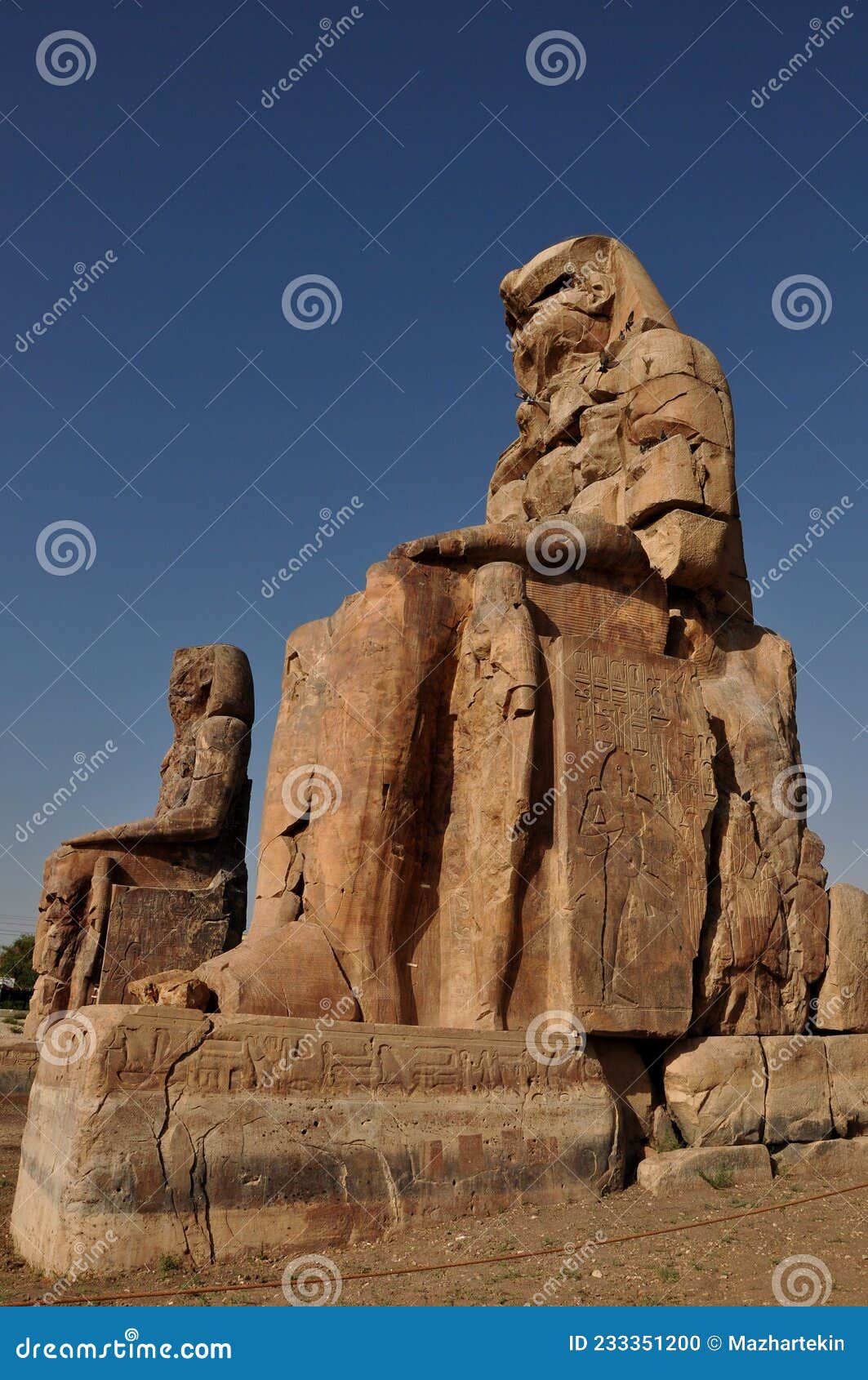 Giant Pillars and Statues in Egypt, the Imperial Road, the Pharaoh S