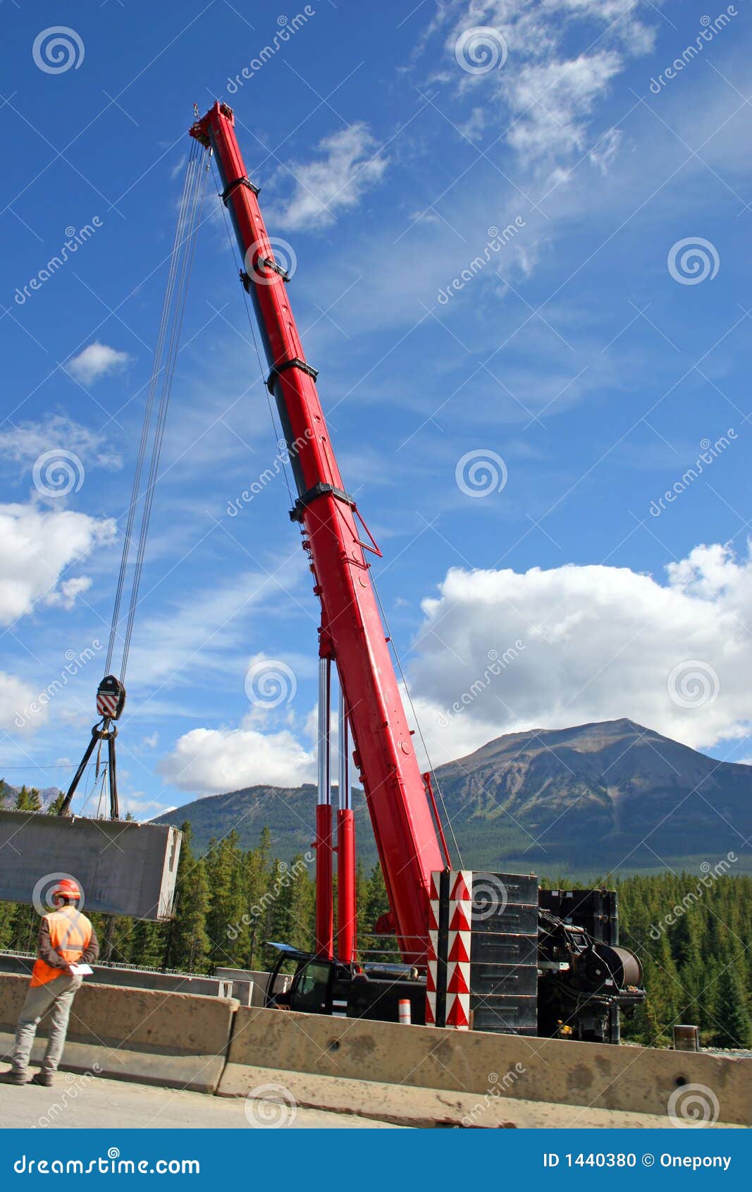 Giant Road Crane stock photo. Image of gigantic, giant 1440380