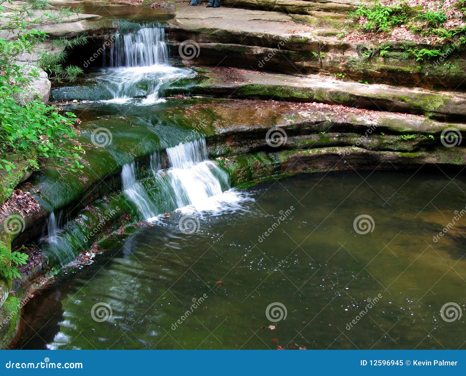 Giant s Bathtub stock image. Image of falls, creek, green 12596945