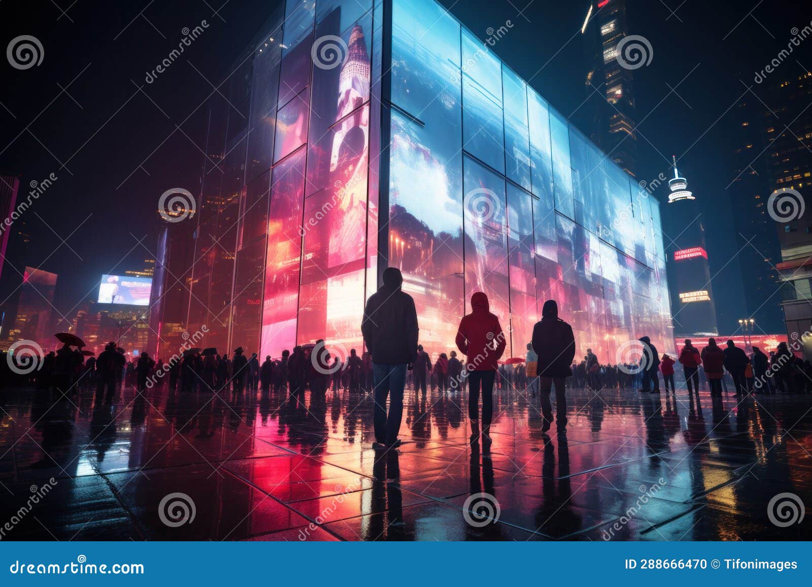 A giant screen stock illustration. Illustration of bright - 288666470