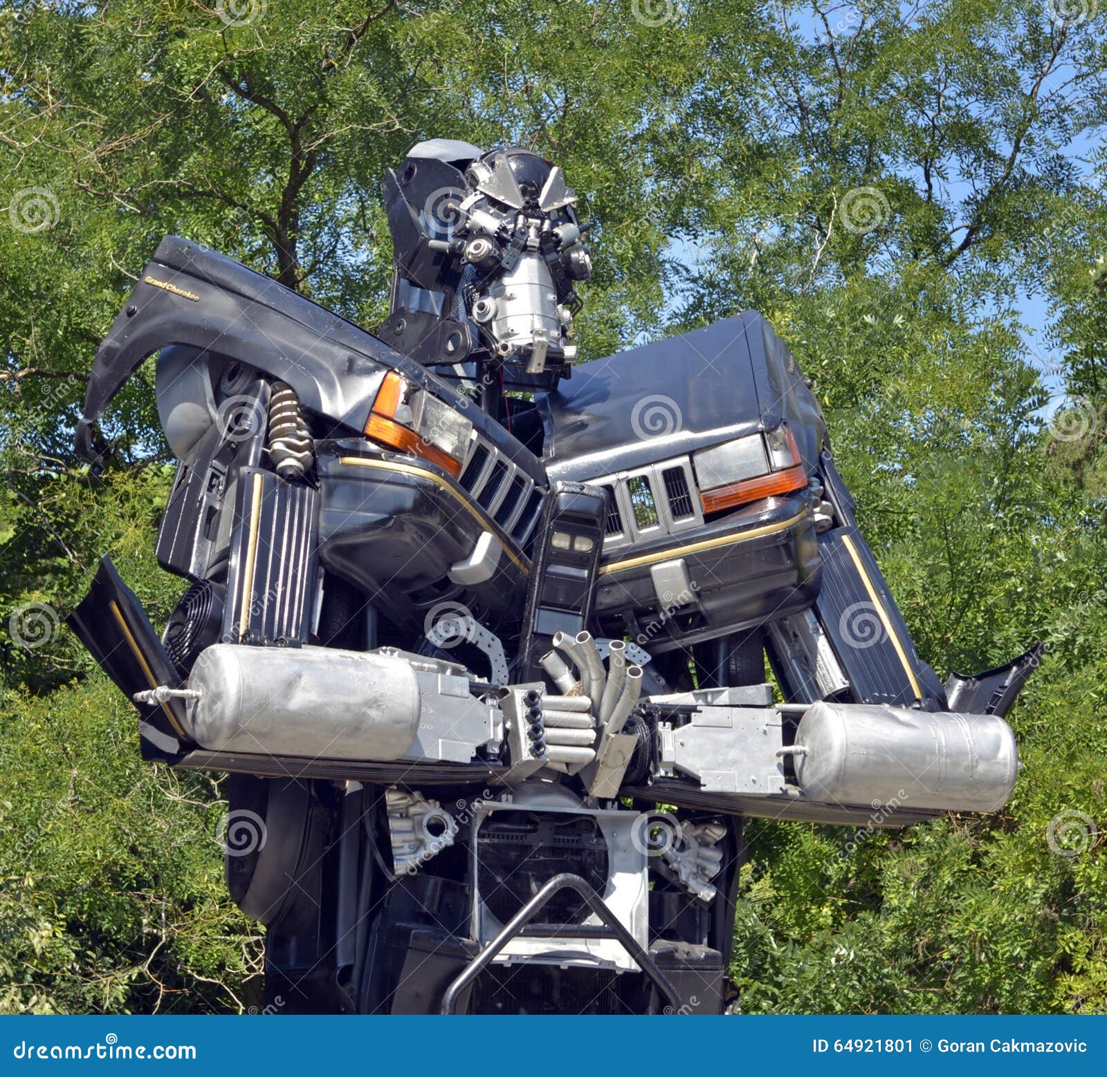 Giant Sized Scrap Metal Sculptures Editorial Photo Image of parts