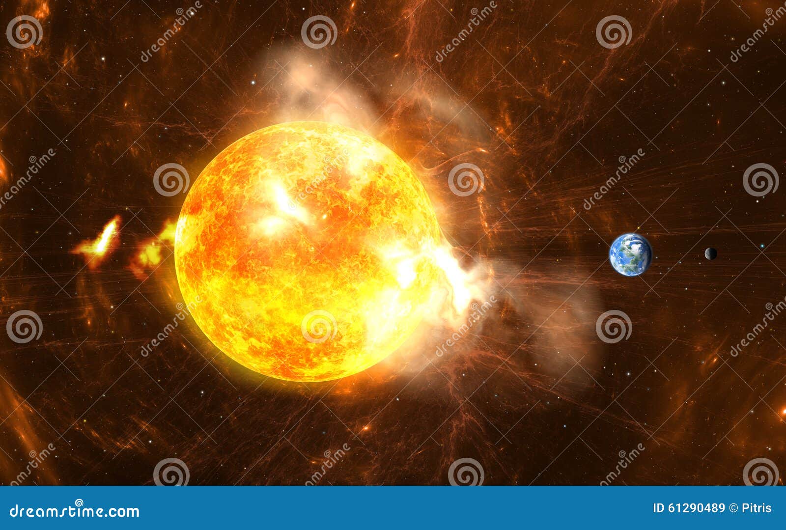 giant solar flares. sun producing super-storms and massive radiation bursts