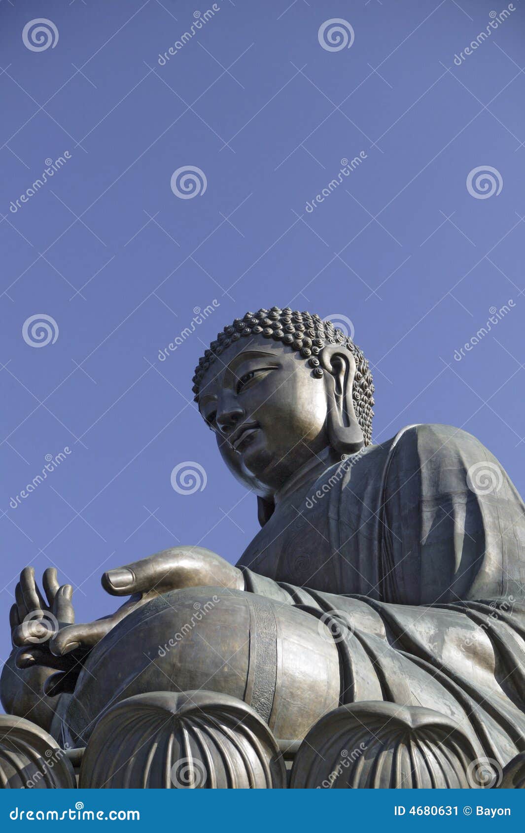 The Giant Statue of Buddha in Hong Kong Stock Image Image of statue
