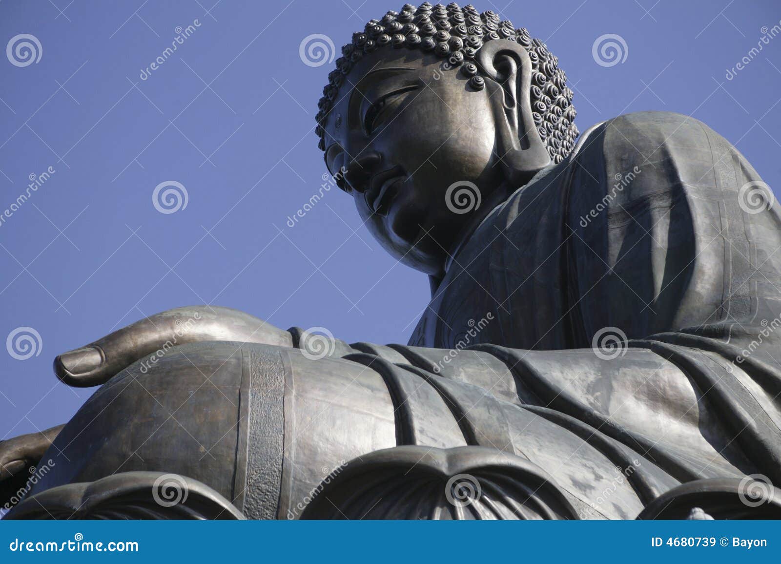 The Giant Statue of Buddha in Hong Kong Stock Image Image of hong