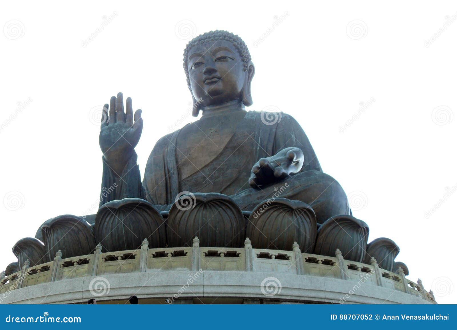 Giant Statue of Buddha in Hong Kong Stock Photo Image of hong
