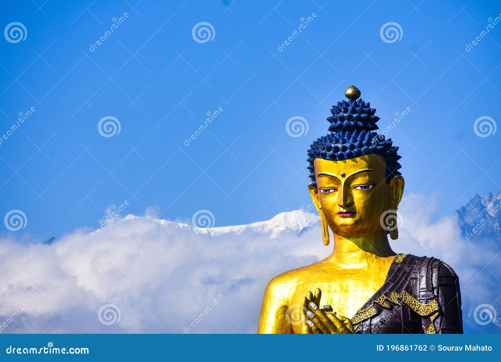 giant statue of lord budhha in ravangla sikkim