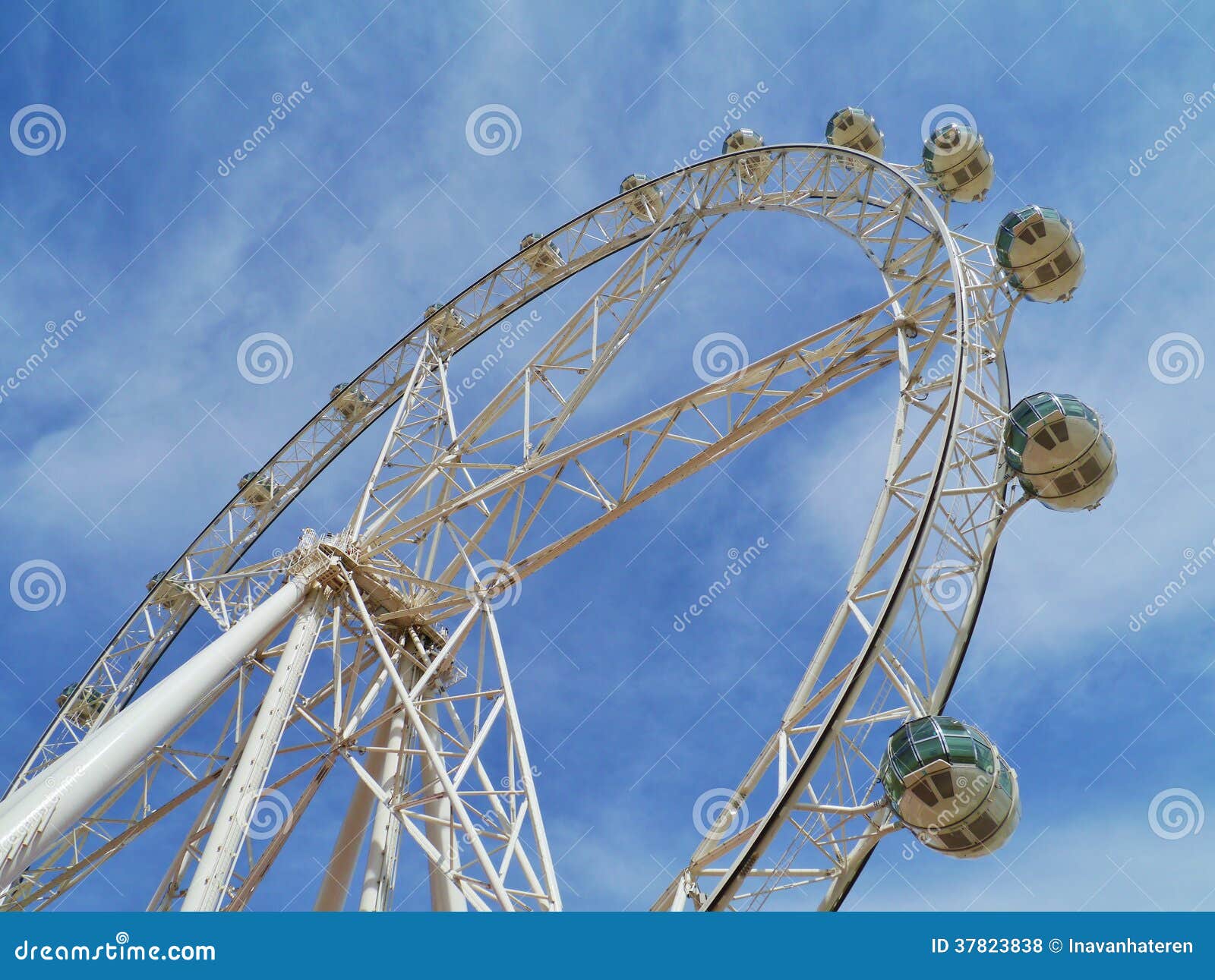 The Giant Wheel in the Dockland of Melbourne Stock Photo Image of