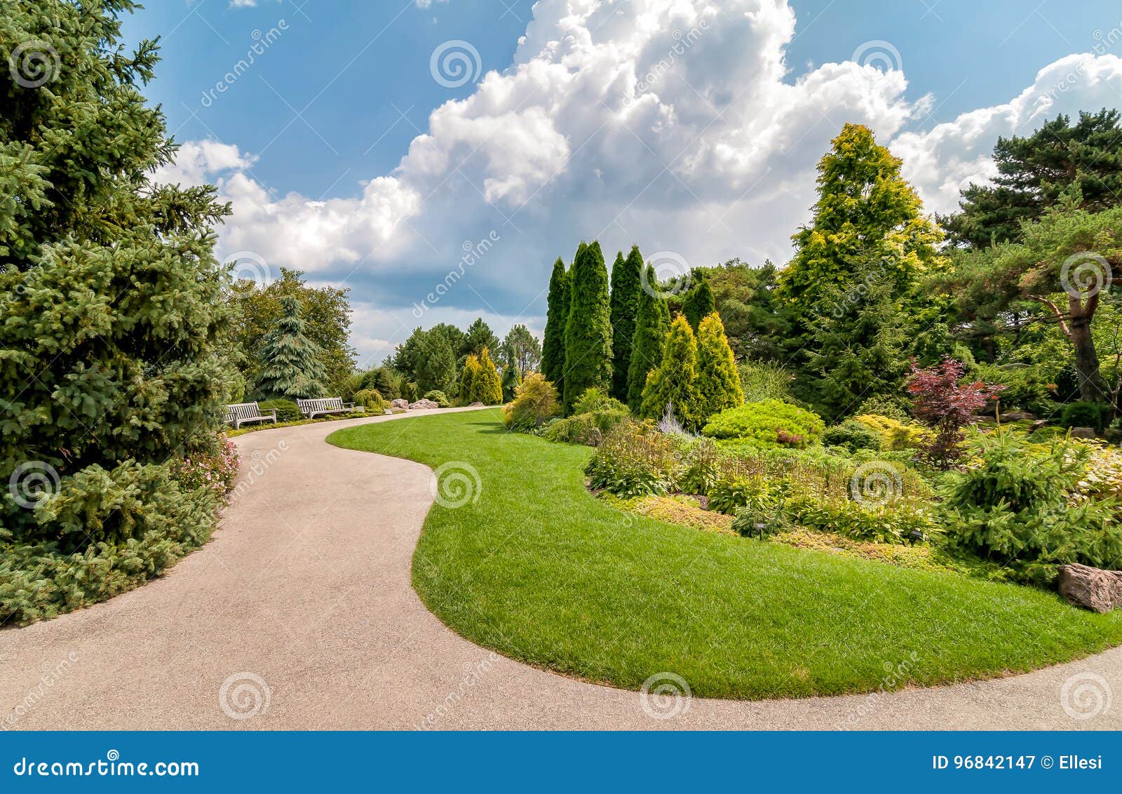 Giardino Botanico Di Chicago, Illinois, U.S.a. Immagine Stock