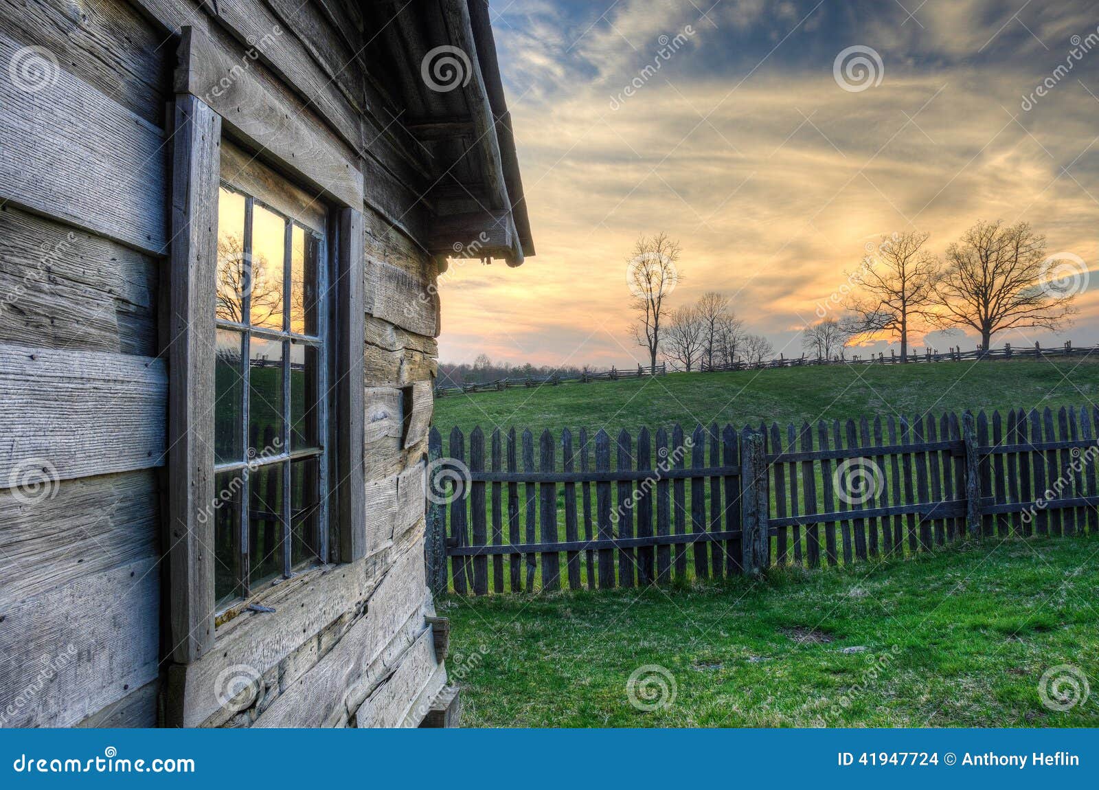 gibbons cabin sunset, hensley settlement