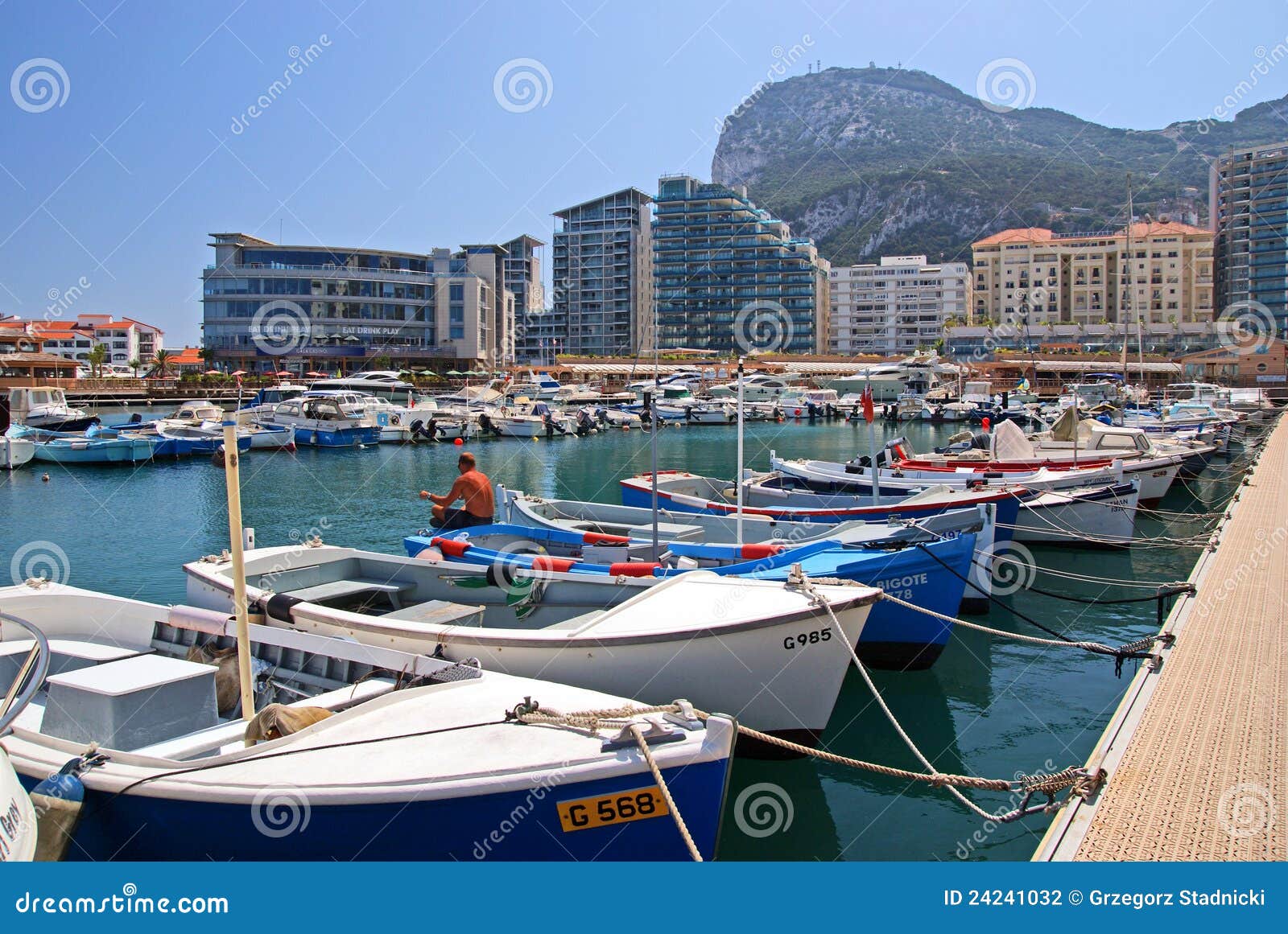 Gibraltar editorial photography. Image of boat, island 24241032