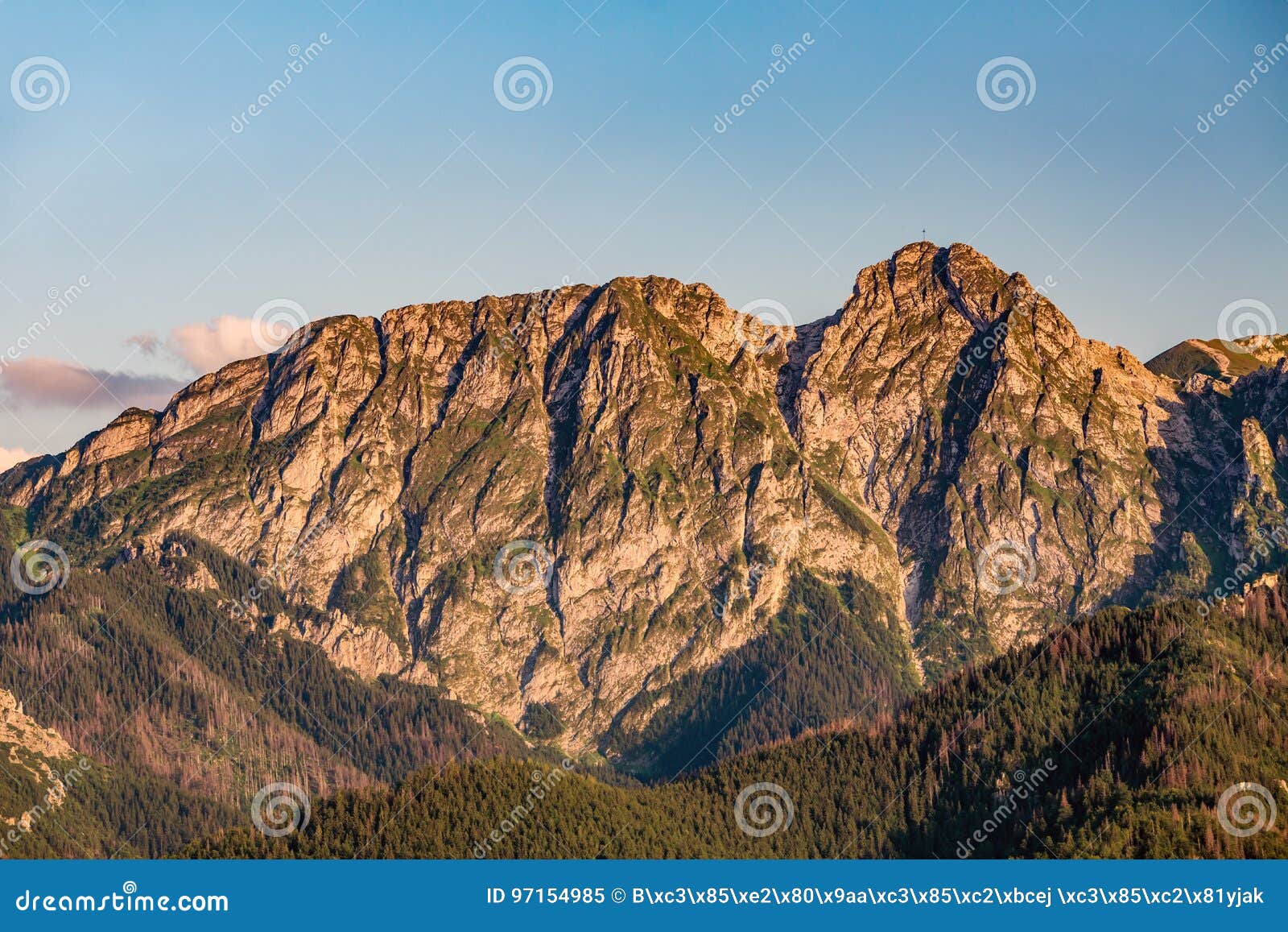 giewont mountain, inspiring mountains landscape in summer tatras, poland