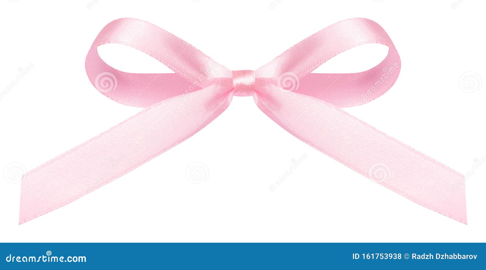 Beautiful Big Bow Made Pink Ribbon Stock Vector (Royalty Free