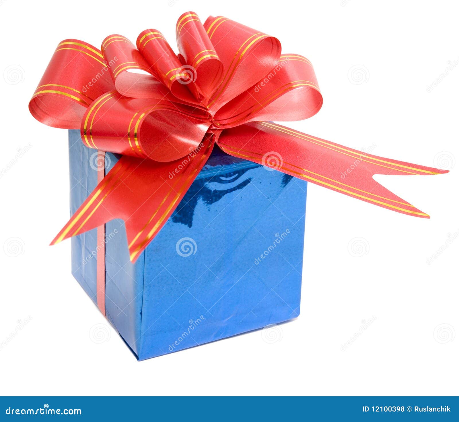 Gift box stock photo. Image of blue, ornate, packages 12100398
