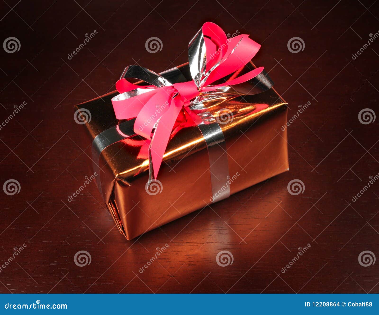 Gift Box On Black Background Stock Photo Image of luxury, decoration