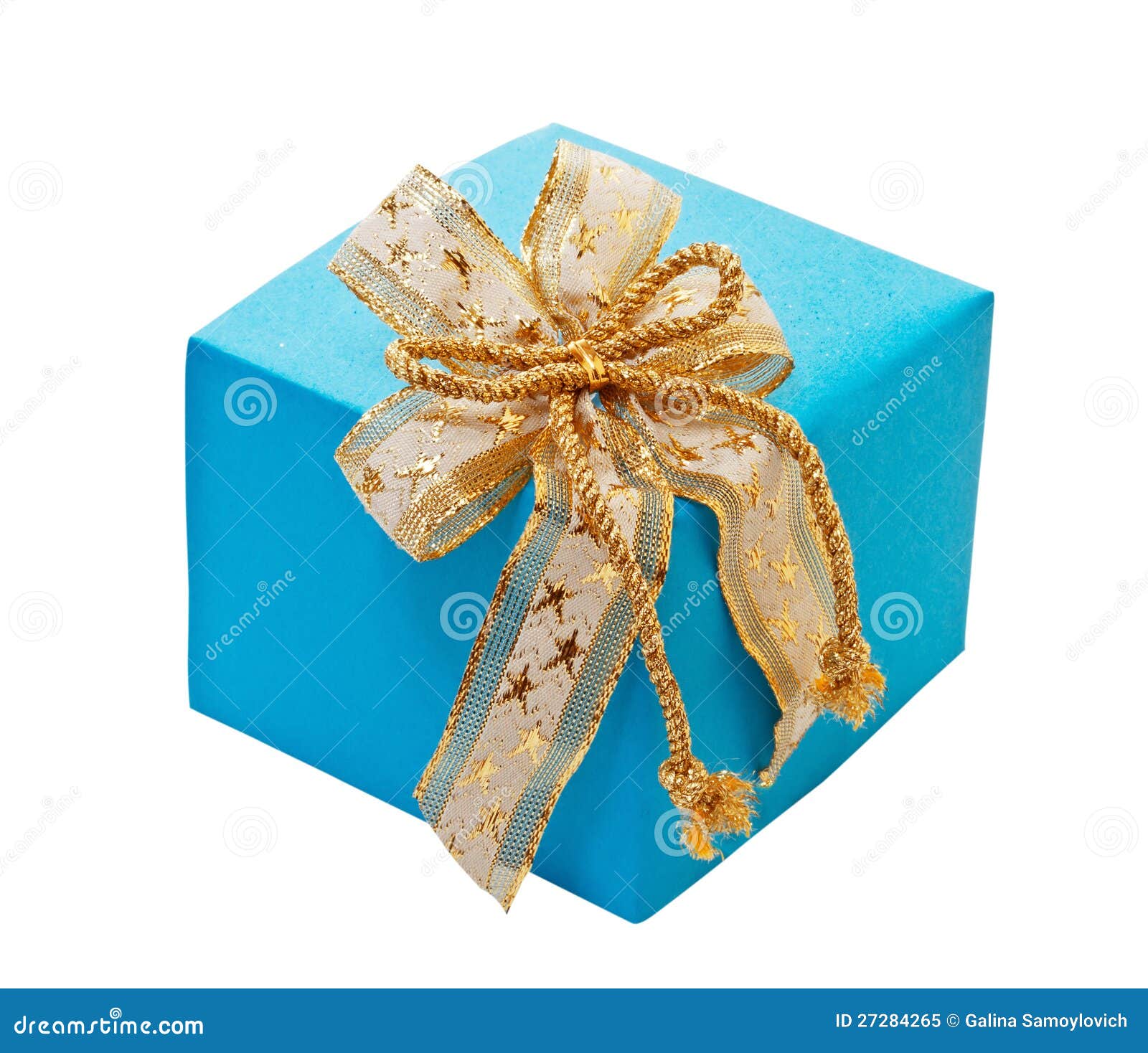 Gift box with bow. stock image. Image of paper, holiday 27284265