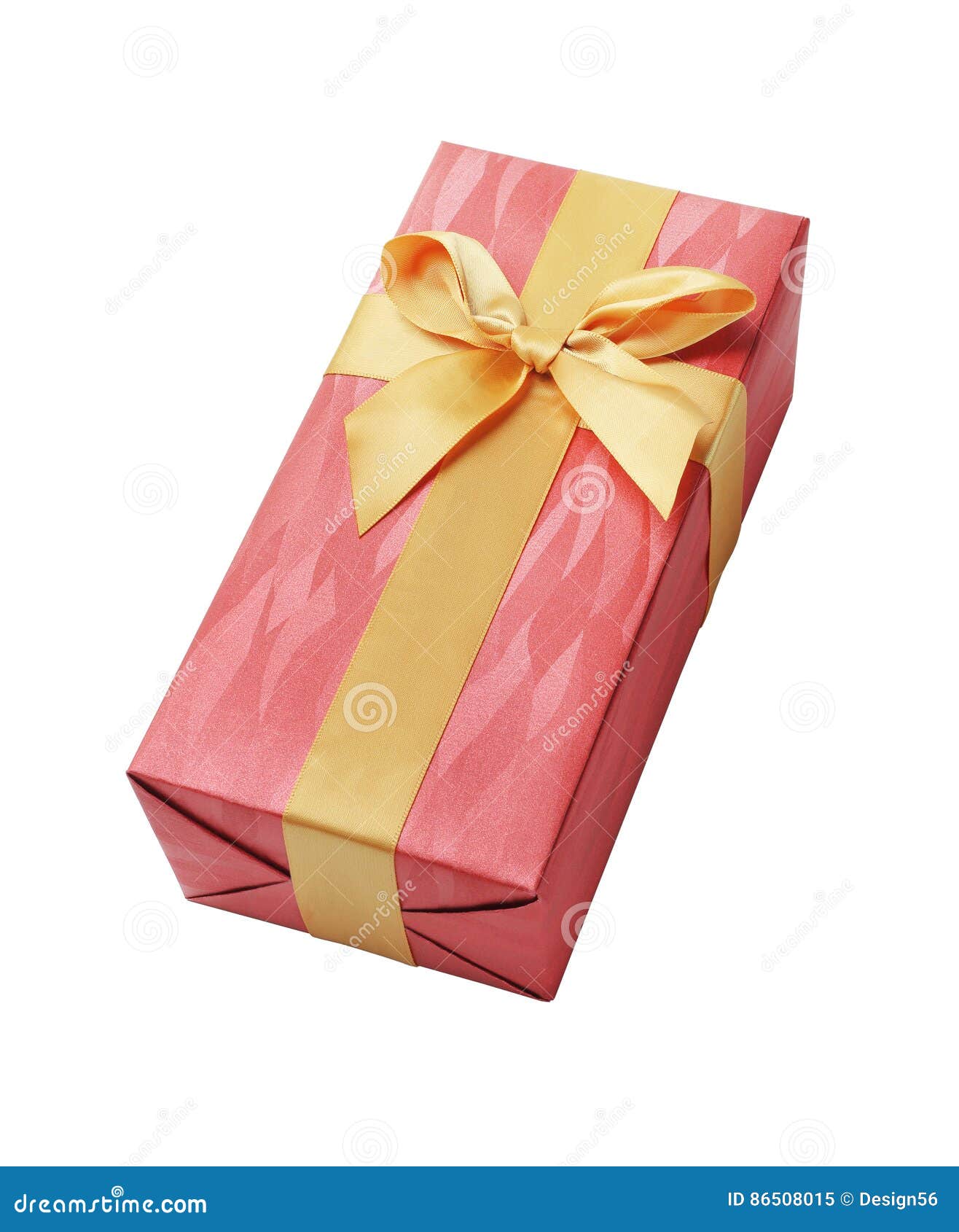 Gift Box with Bow Ribbon stock image. Image of isolated 86508015