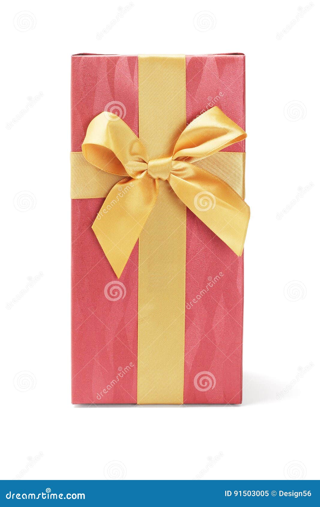 Gift Box with Bow Ribbon stock image. Image of wrap, decoration 91503005