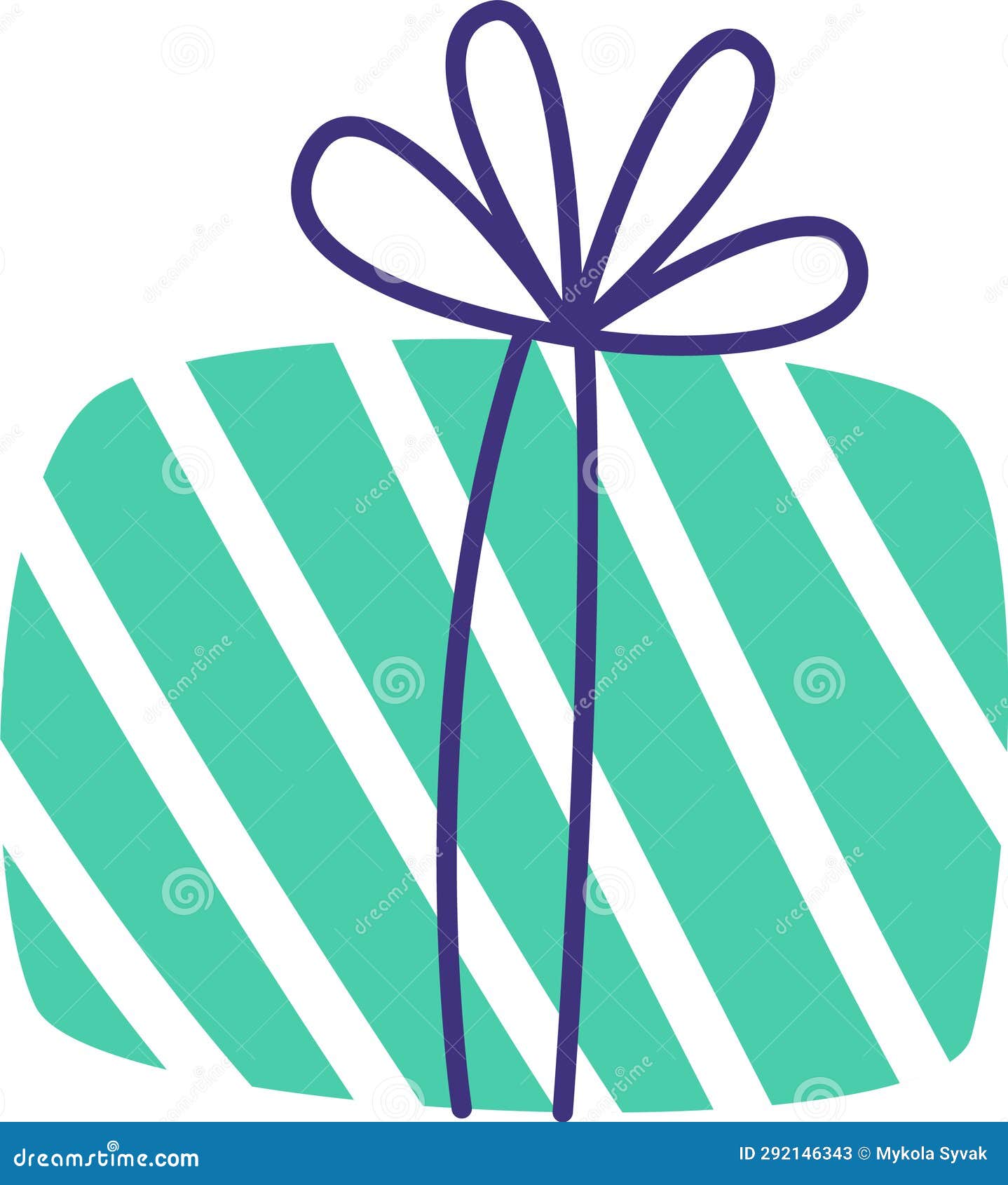 Gift Box with Bow stock vector. Illustration of ribbon 292146343