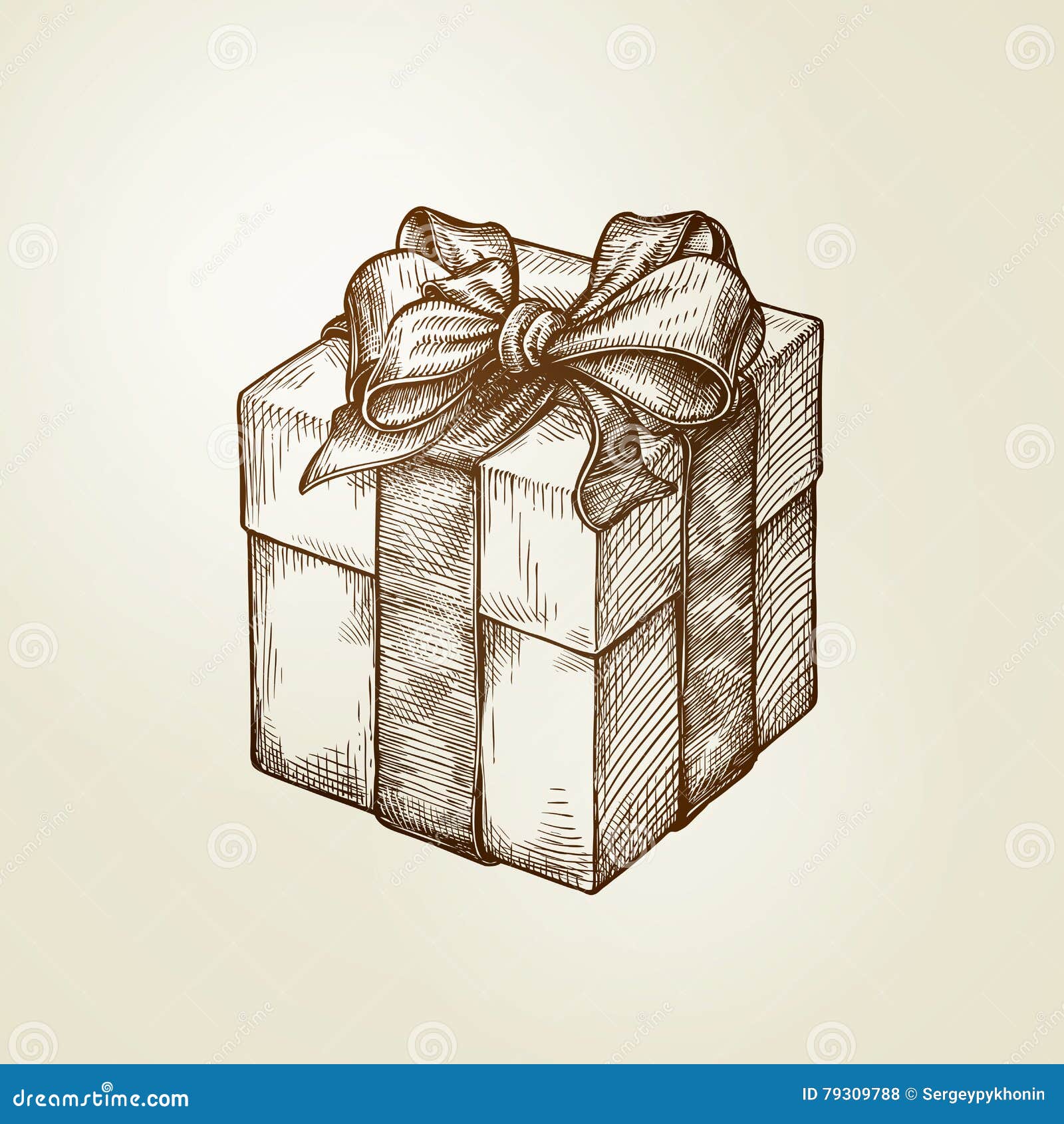 Sketch Gift Box Stock Photo  RoyaltyFree  FreeImages