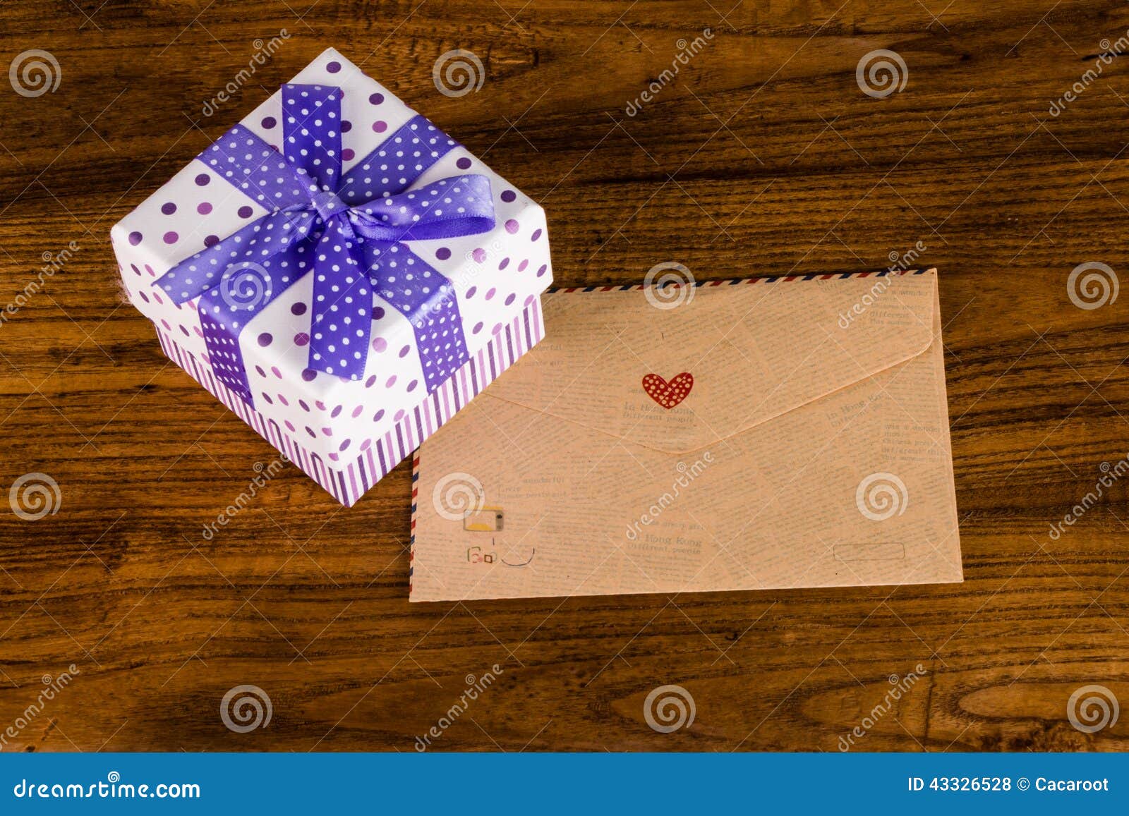 Gift box and envelope stock photo. Image of birthday 43326528