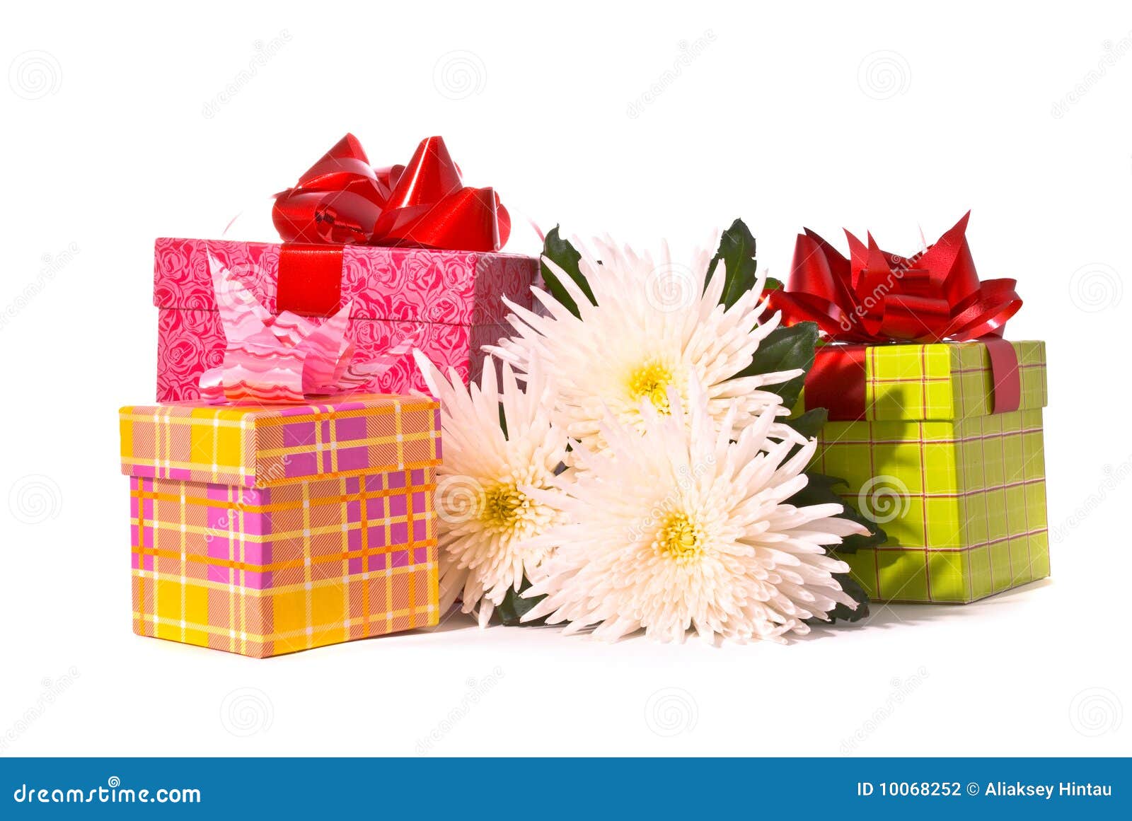 Gift box with flowers stock photo. Image of bunch, luxury 10068252