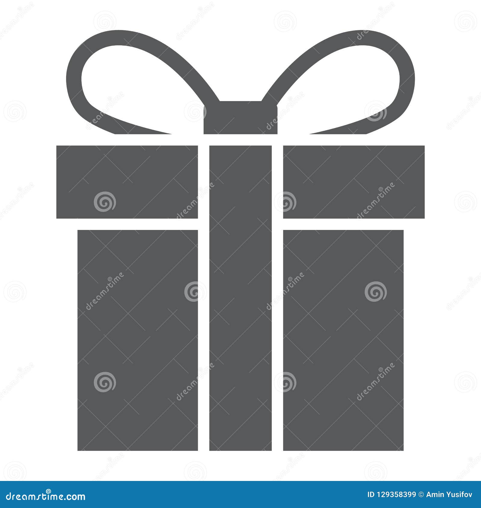 Download Gift Box Glyph Icon, Christmas And Package, Present Sign ...