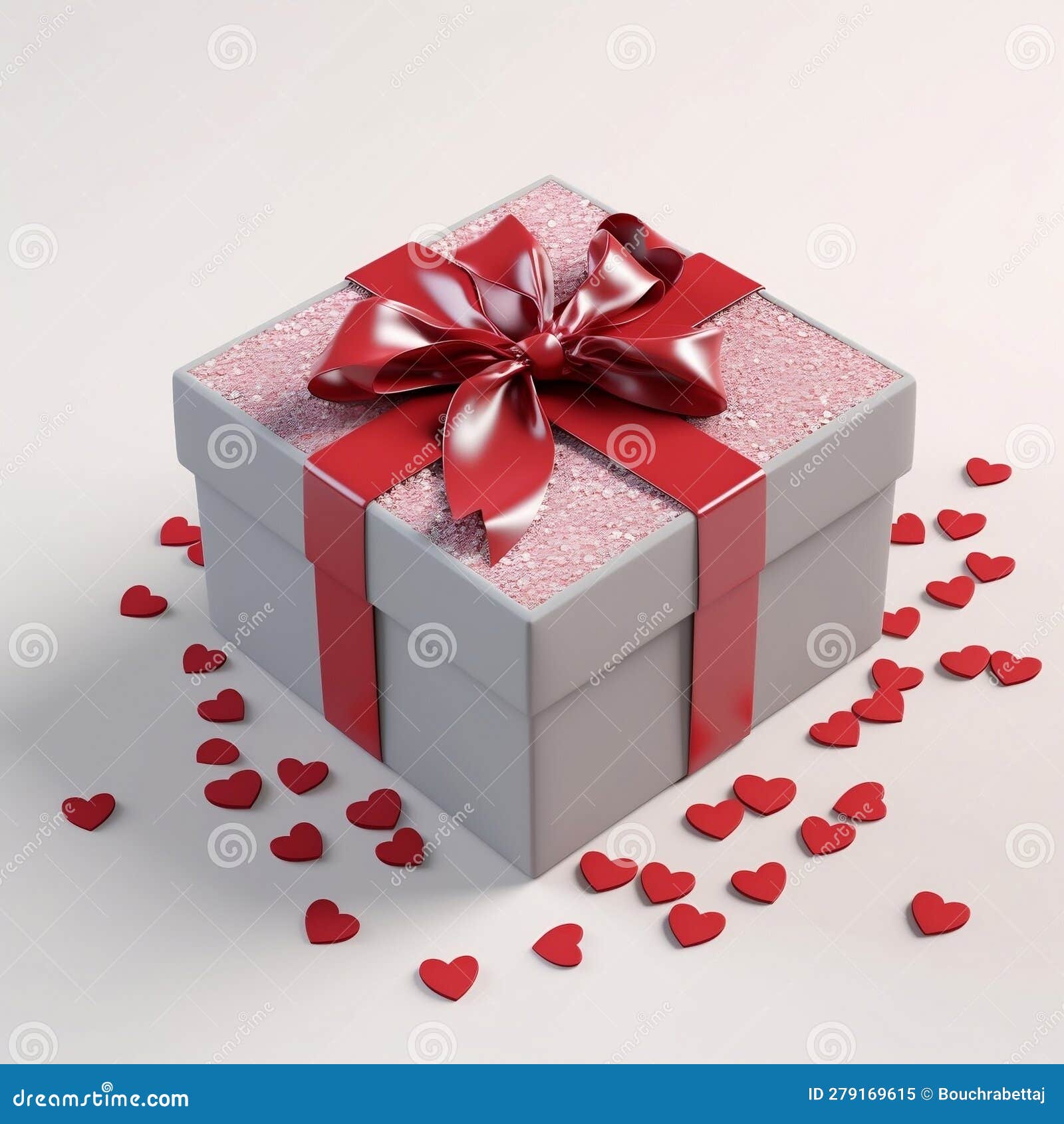 Heartfelt Gift Box stock illustration. Illustration of love 279169615