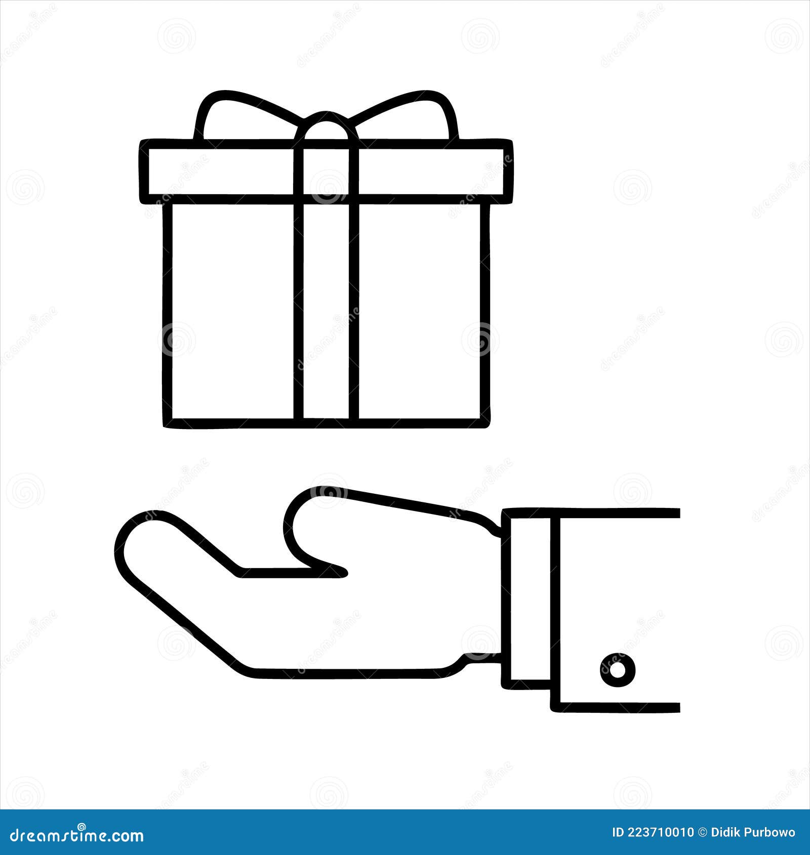 Gift Box Icon Monochrome Simple Element From Mall Collection Stock Vector Illustration Of Open Event