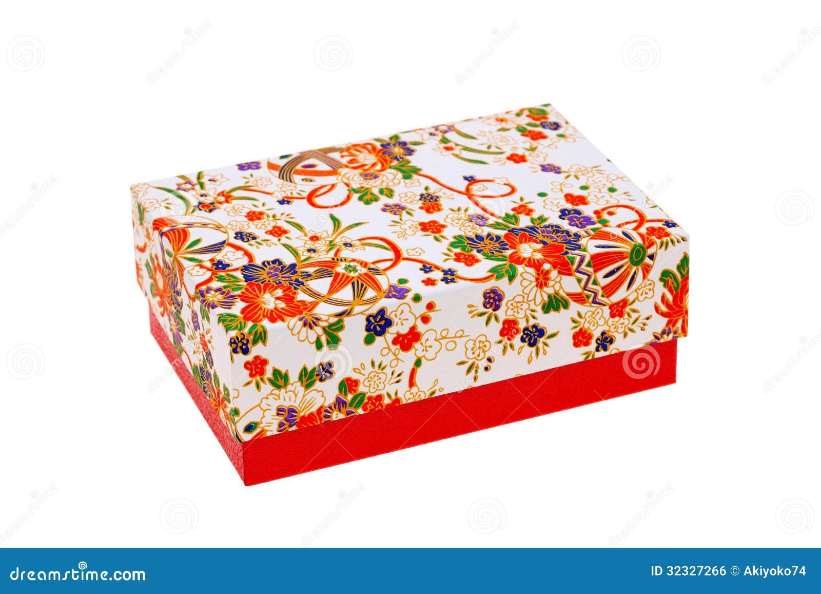 Gift Box Of Japanese Pattern Stock Photo Image of packaging, ornament 32327266