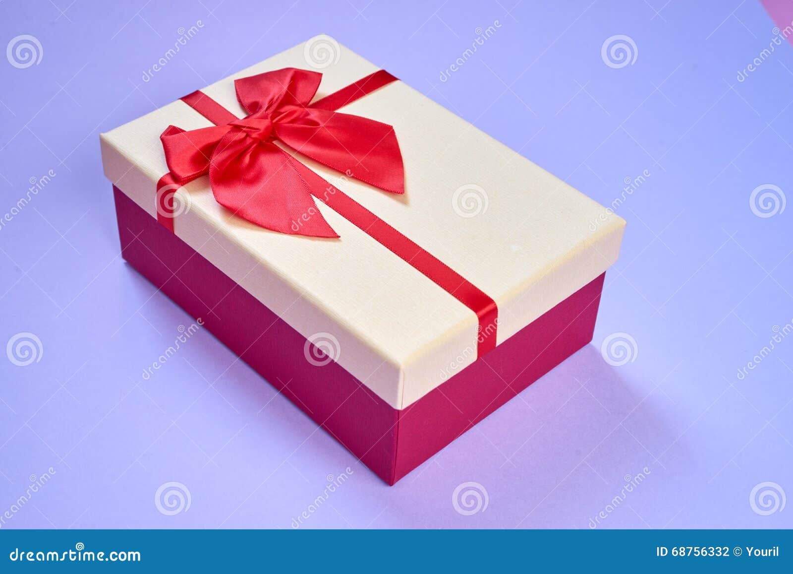 Gift Box on Light Blue Background Stock Photo Image of collection