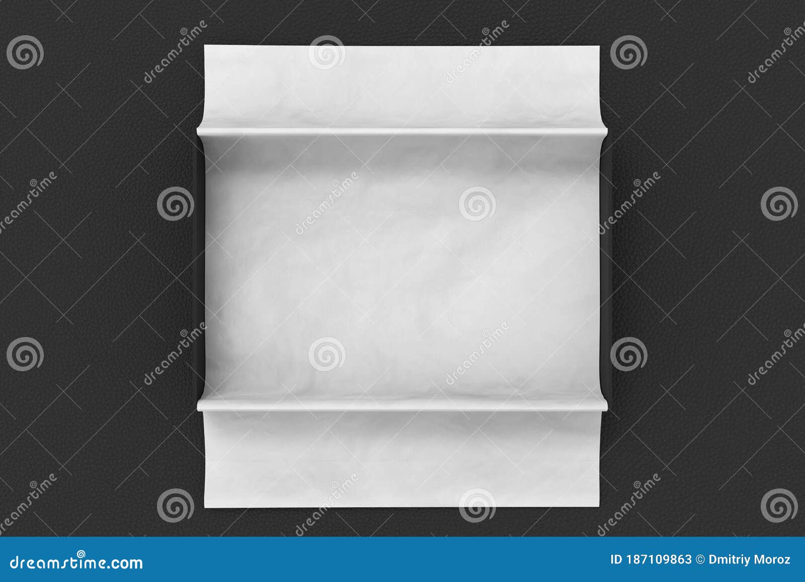 Download Gift Box Mockup With Unfolded Wrapping Paper Stock ...