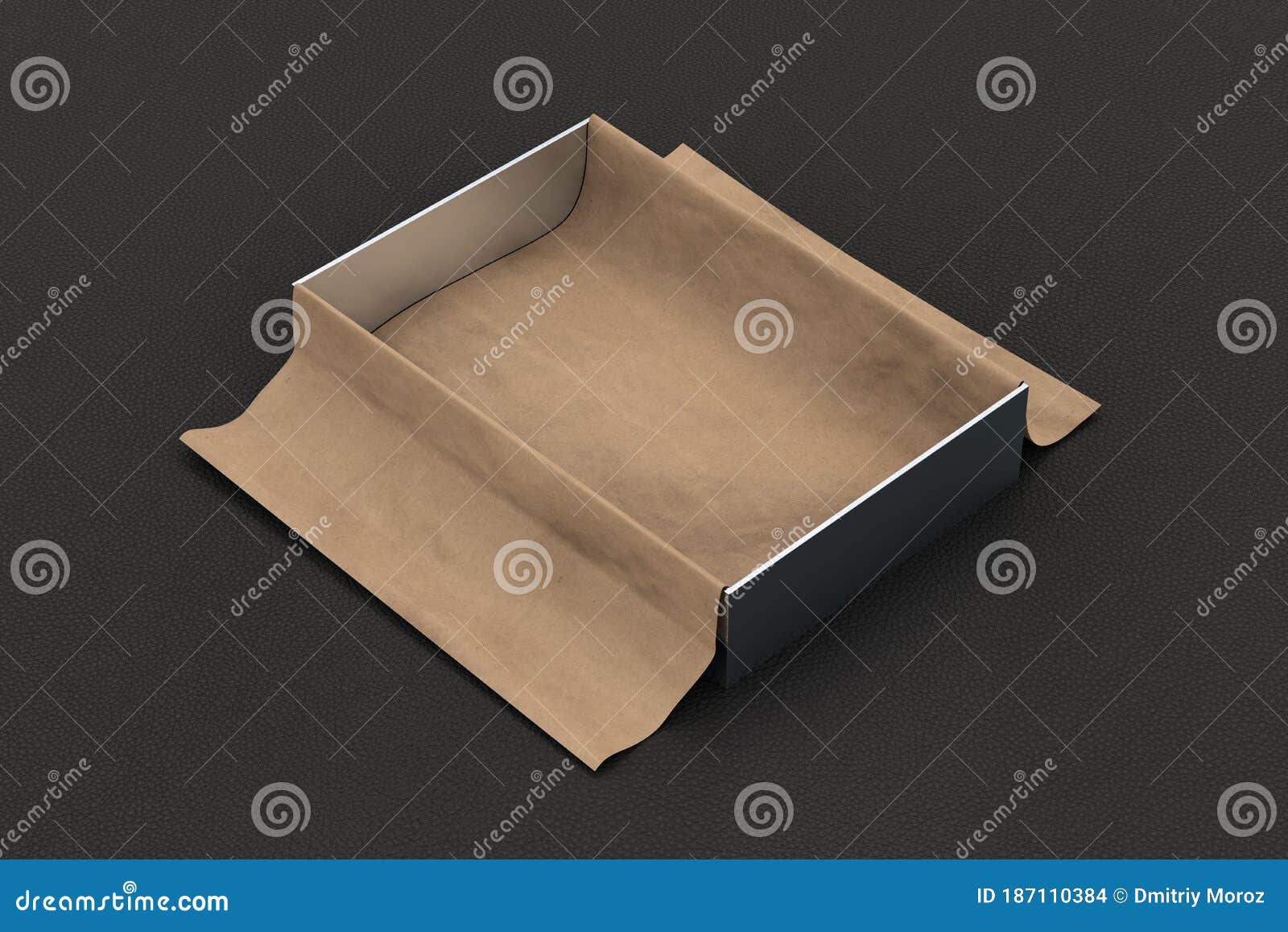 Download Gift Box Mockup With Unfolded Wrapping Paper Stock Illustration - Illustration of craft, cover ...