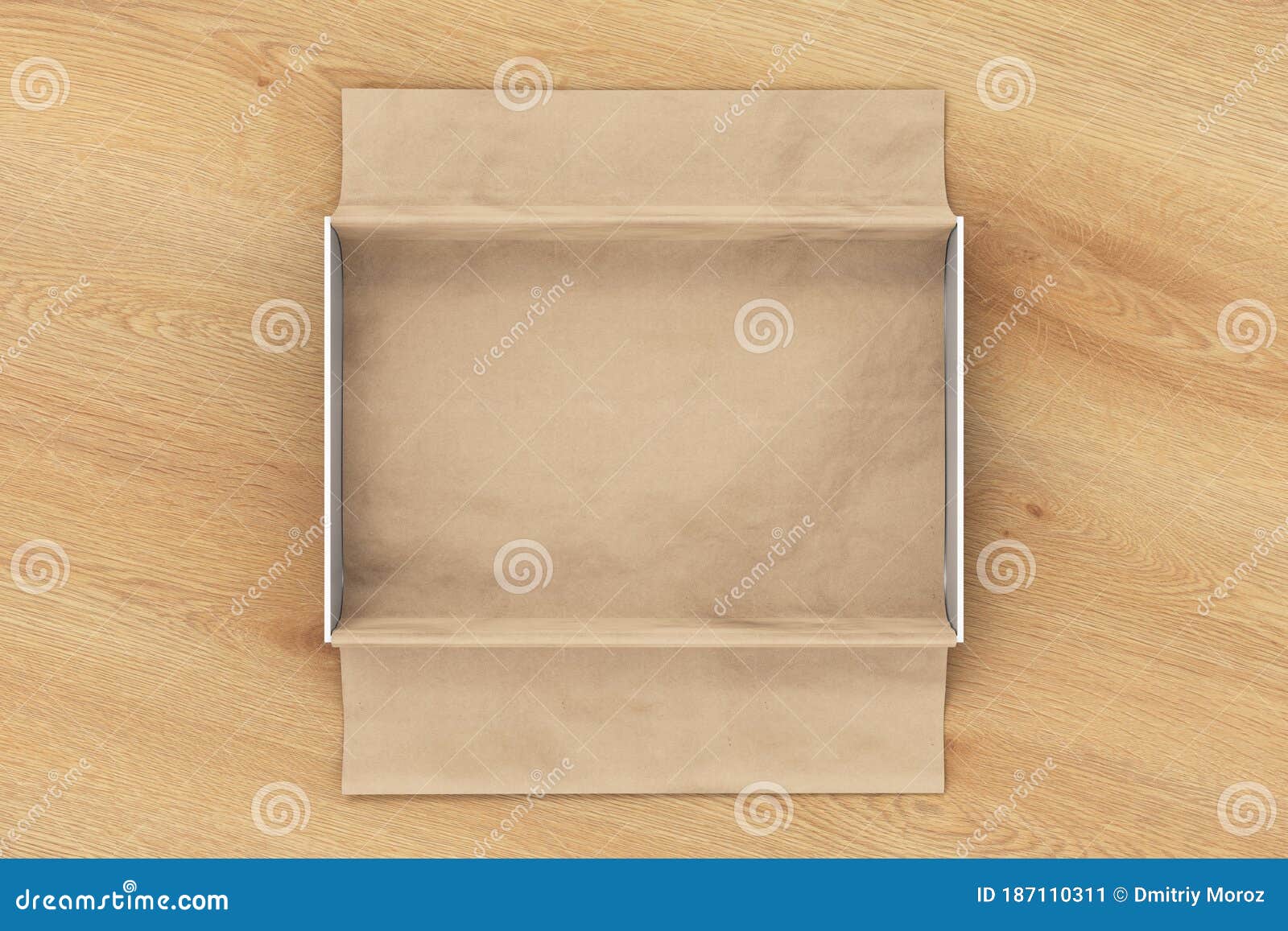 Download Gift Box Mockup With Unfolded Wrapping Paper Stock ...