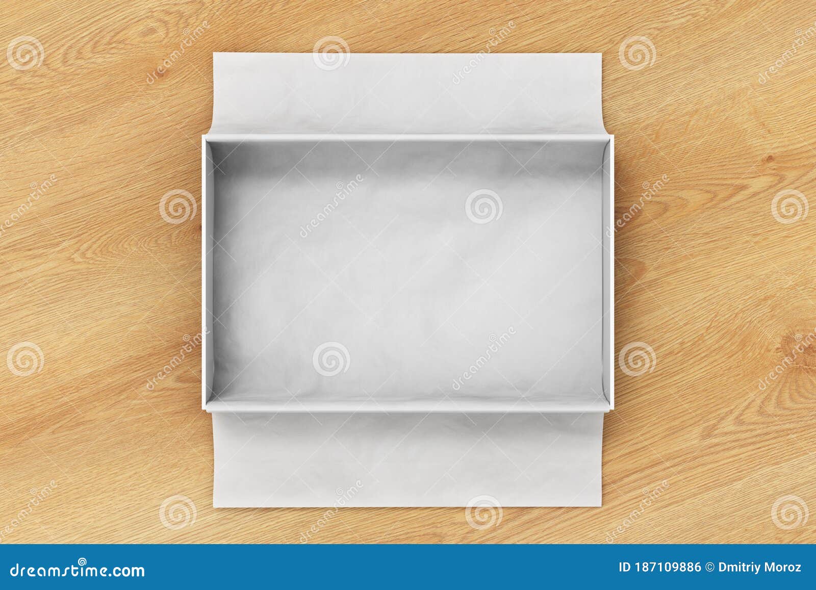 Download Gift Box Mockup With Unfolded Wrapping Paper Stock Illustration Illustration Of Design Paper 187109886