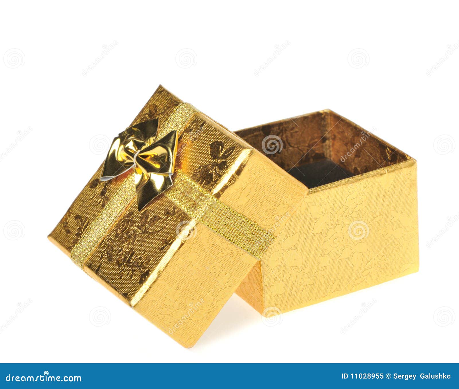 Gift box open stock image. Image of ribbon, holiday, small - 11028955