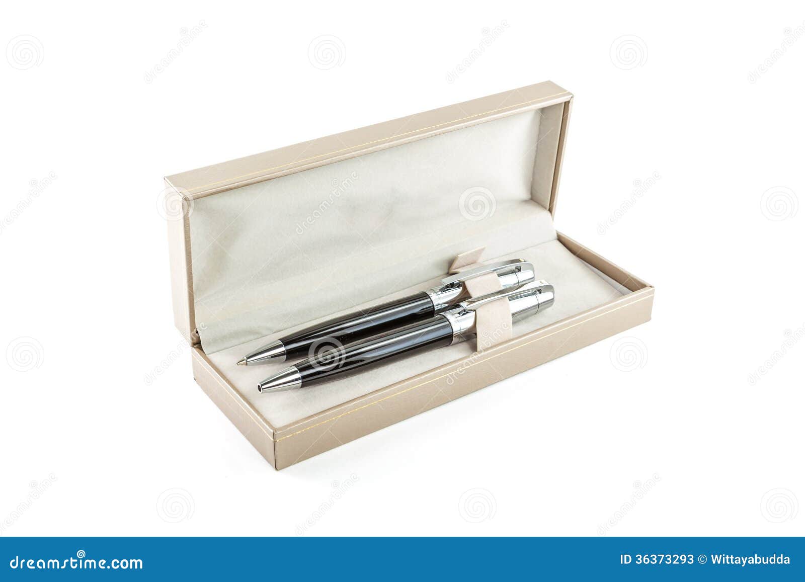 Gift Box with Pens, Pencils Stock Image Image of couple, finance