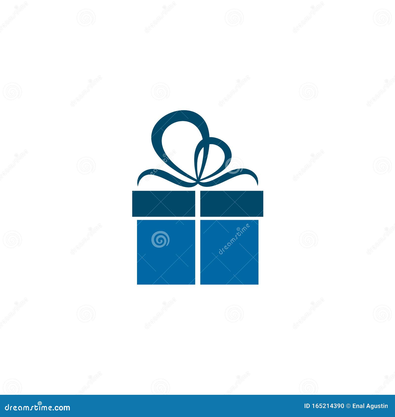 Gift Box Present Icon Logo Design Vector Template Stock Vector ...