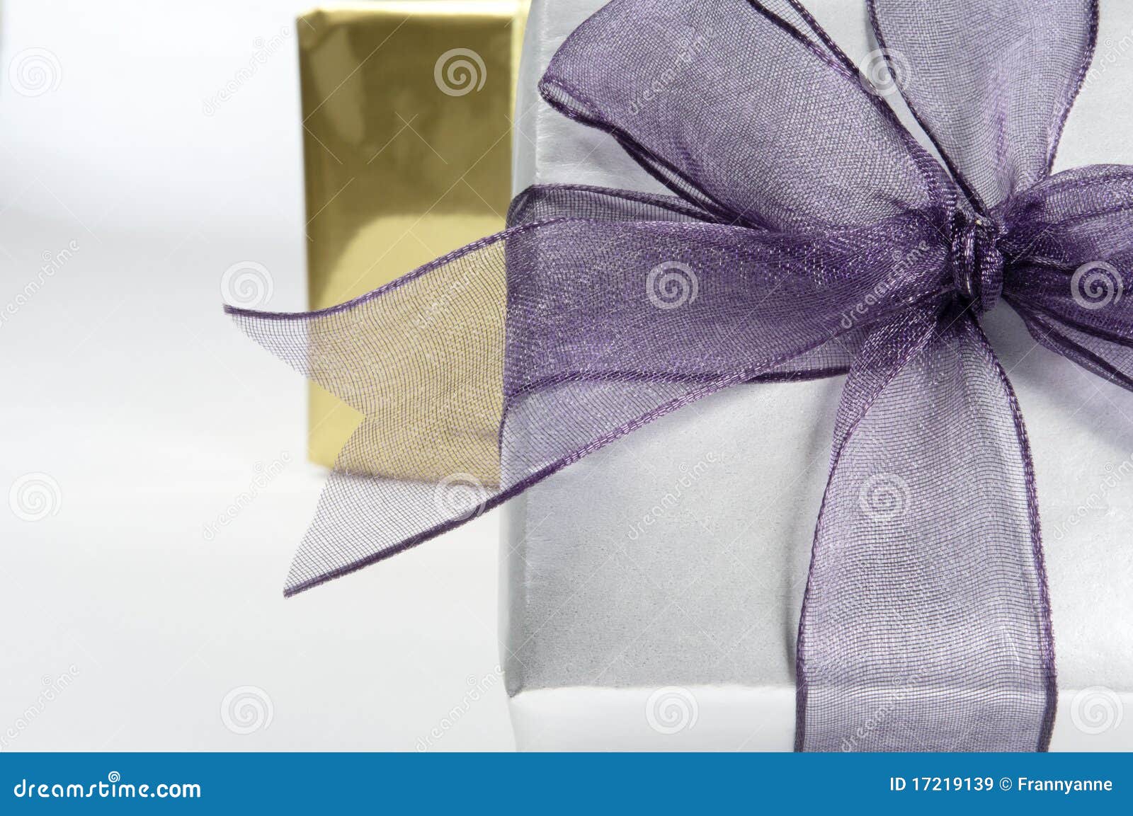 Gift Box with Ribbon Close Up Stock Image Image of occasion, giftwrap