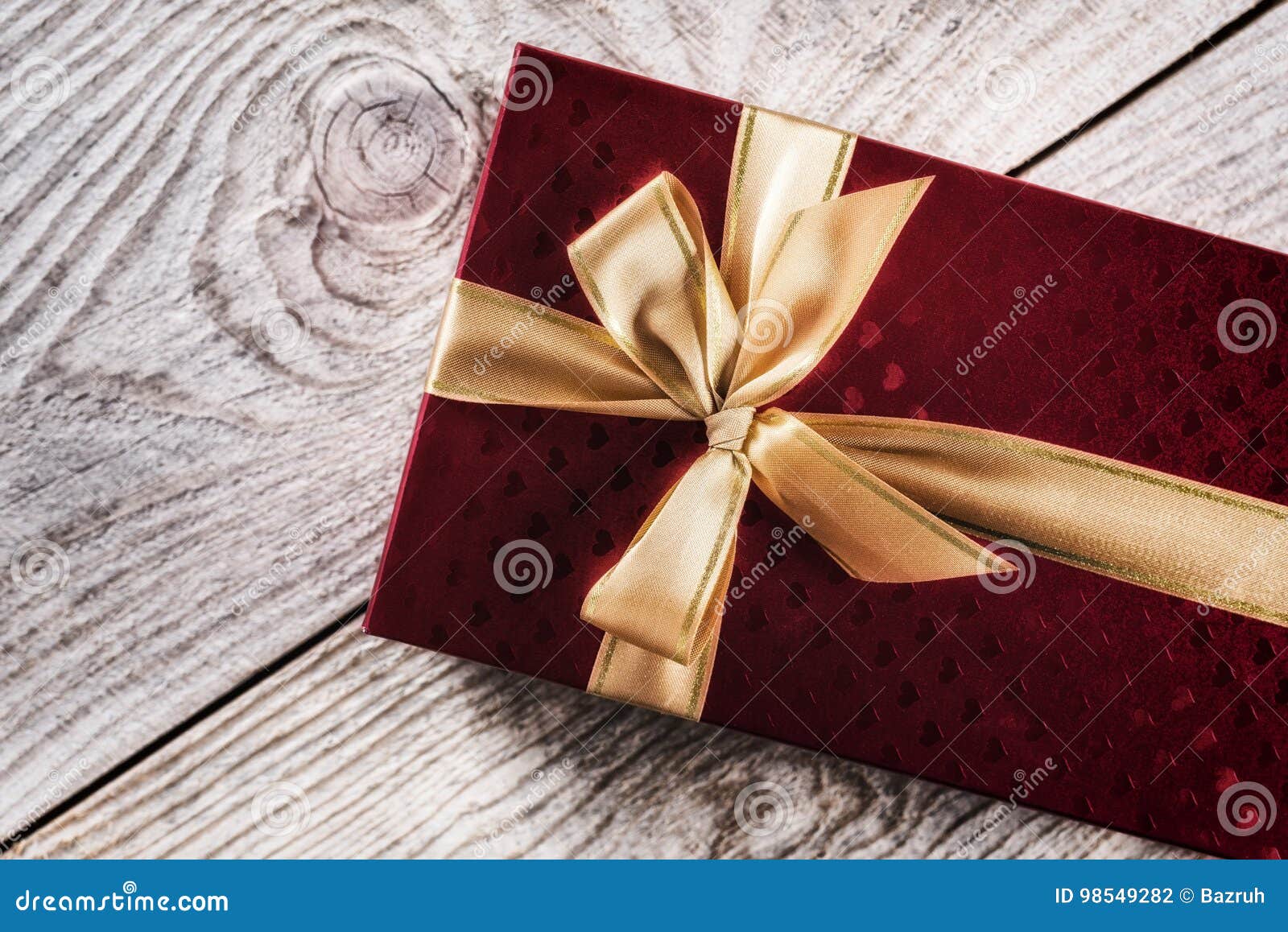 Gift box with satin ribbon stock photo. Image of anniversary 98549282