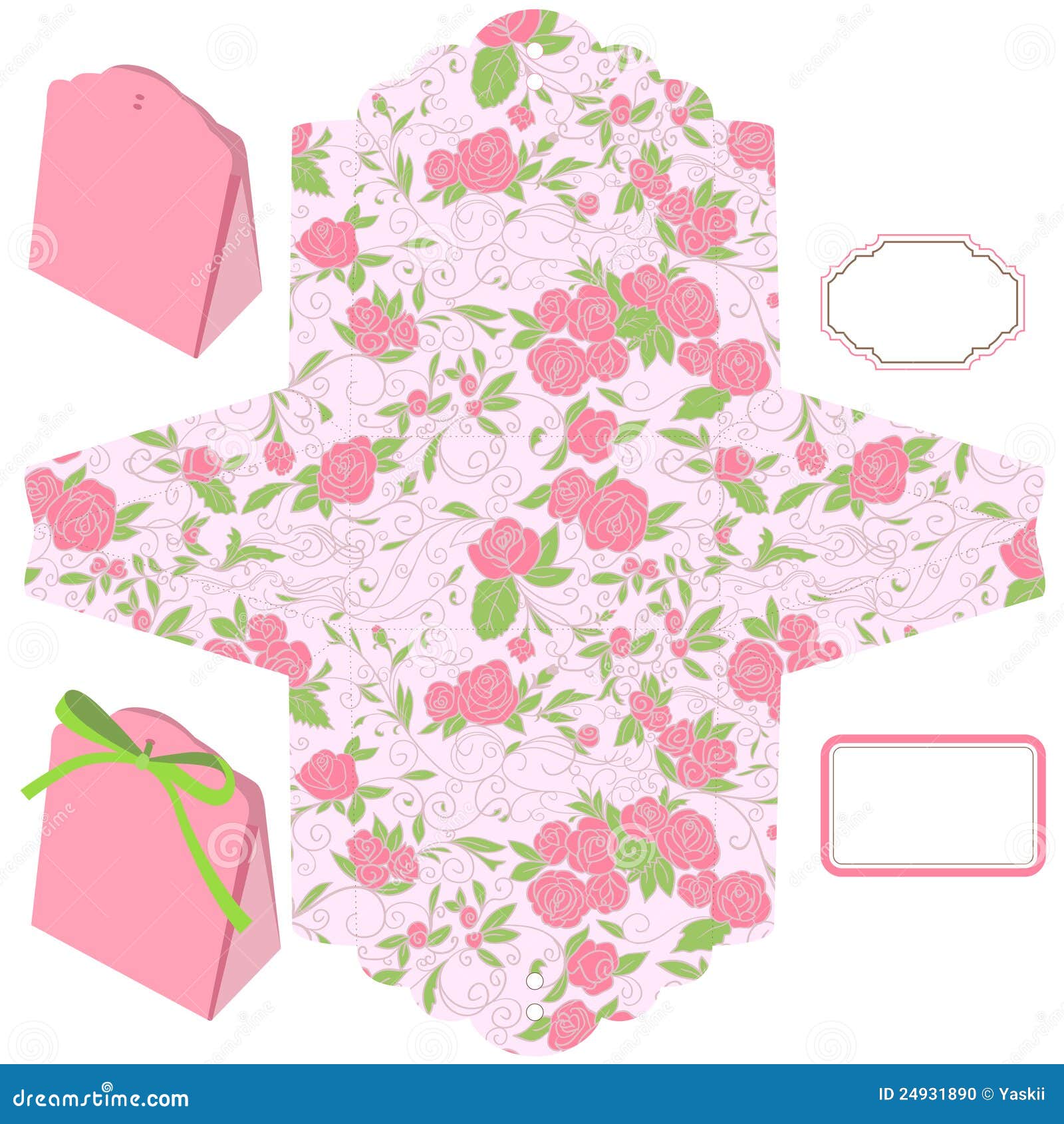 Gift box template stock vector. Illustration of label - 24931890