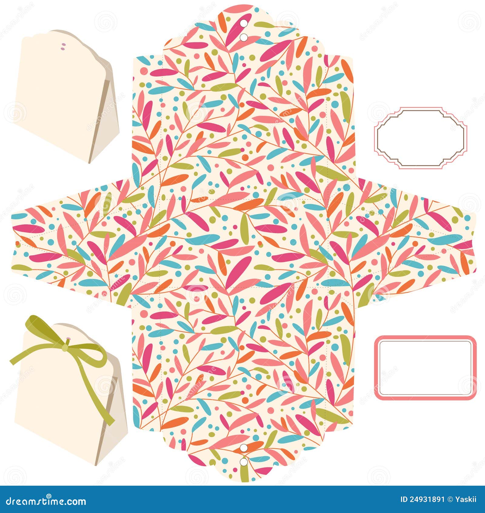 Gift box template stock vector. Illustration of branding - 24931891