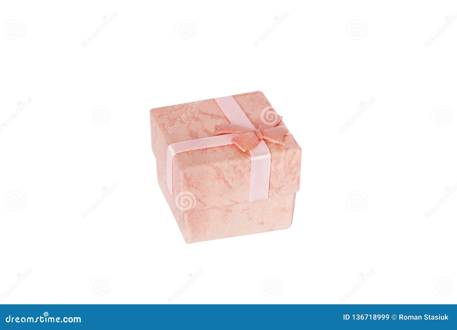 Gift Box on White Background Stock Image Image of background, color