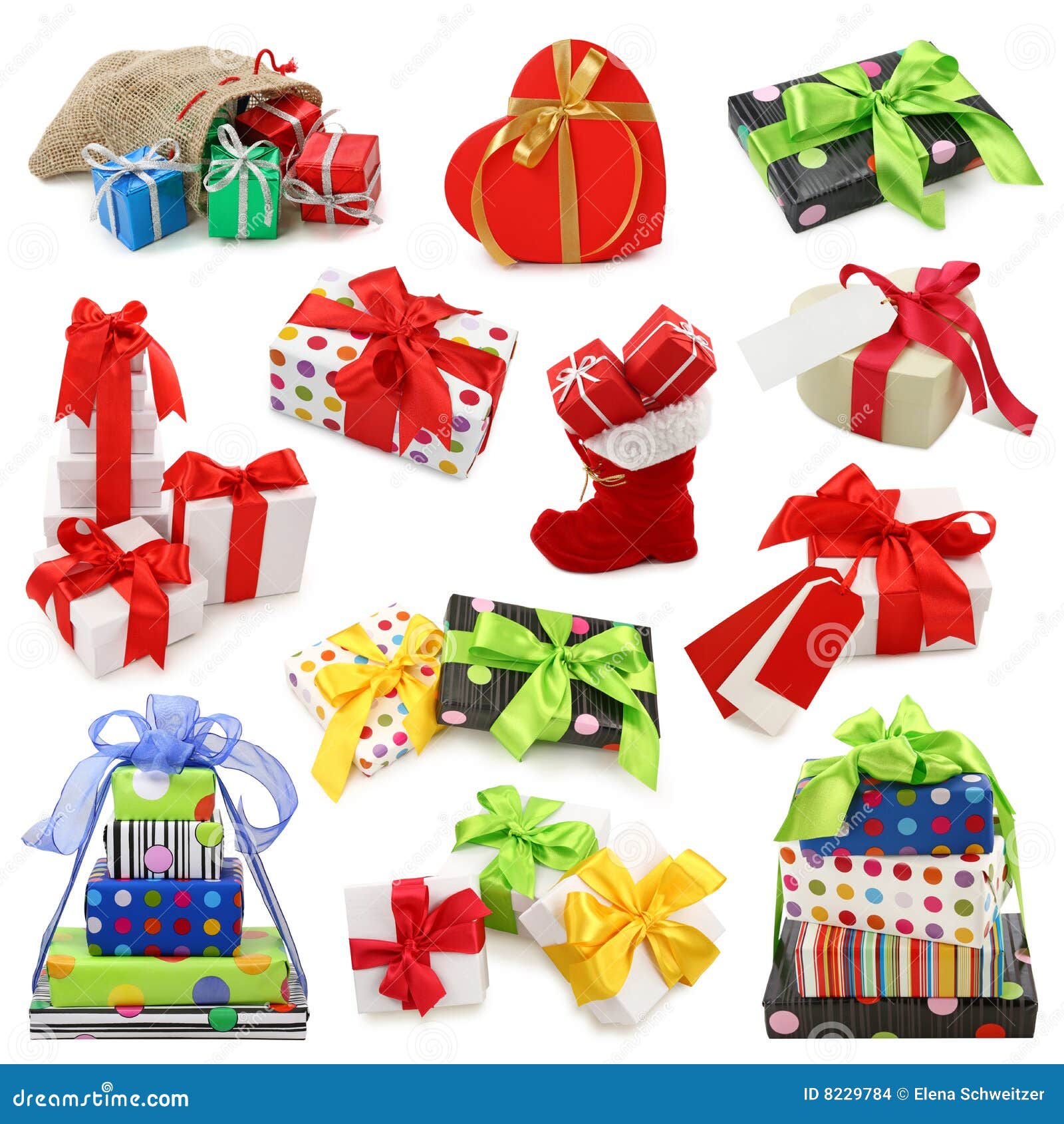 Gift boxes collection stock photo. Image of heart, gift 8229784