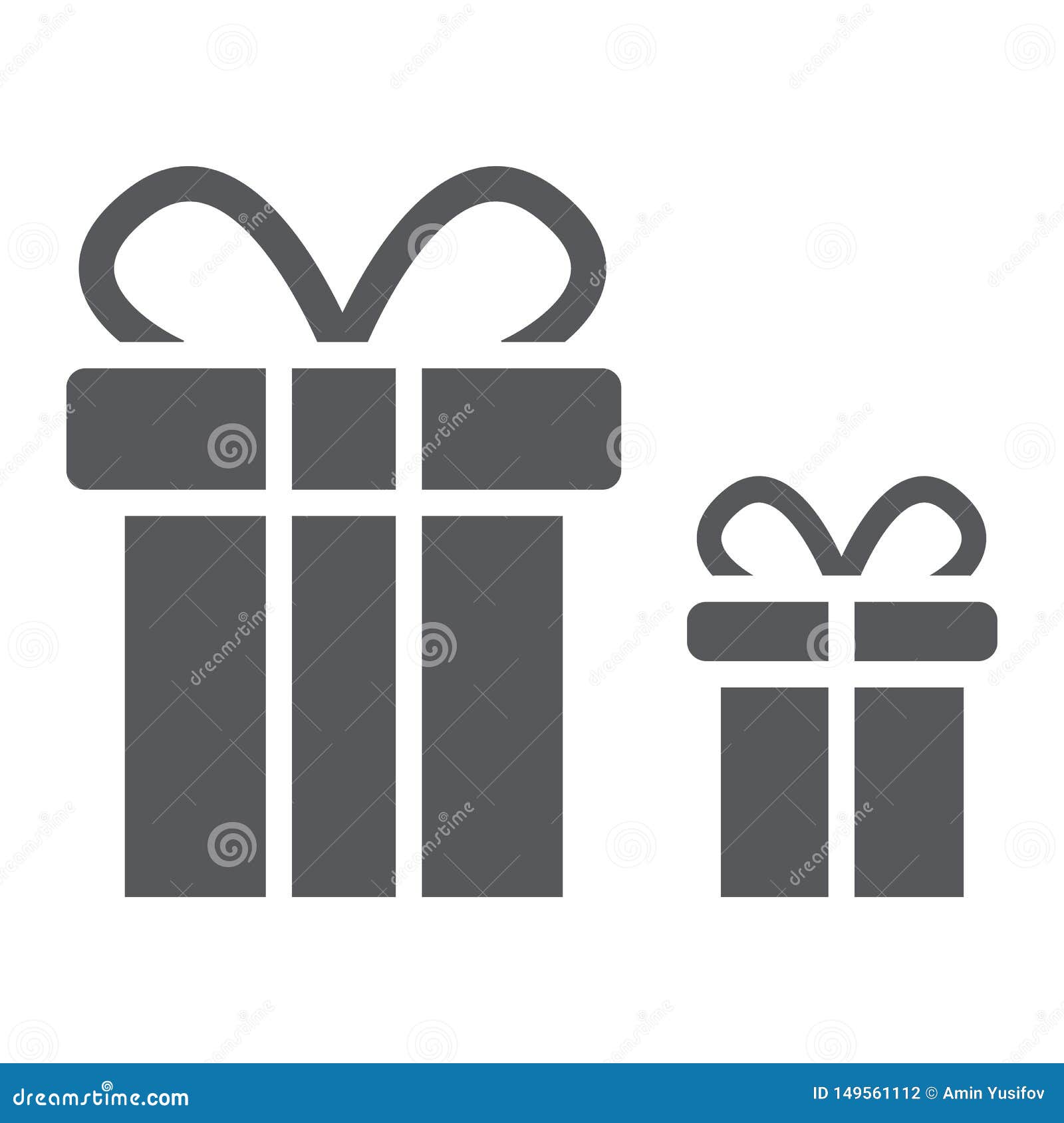 Download Gift Boxes Glyph Icon, Package And Surprise, Presents Sign ...