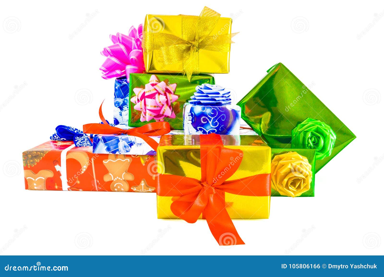 Download Gift Boxes Mockup, Packaging In Colorful Wrapping Paper ...