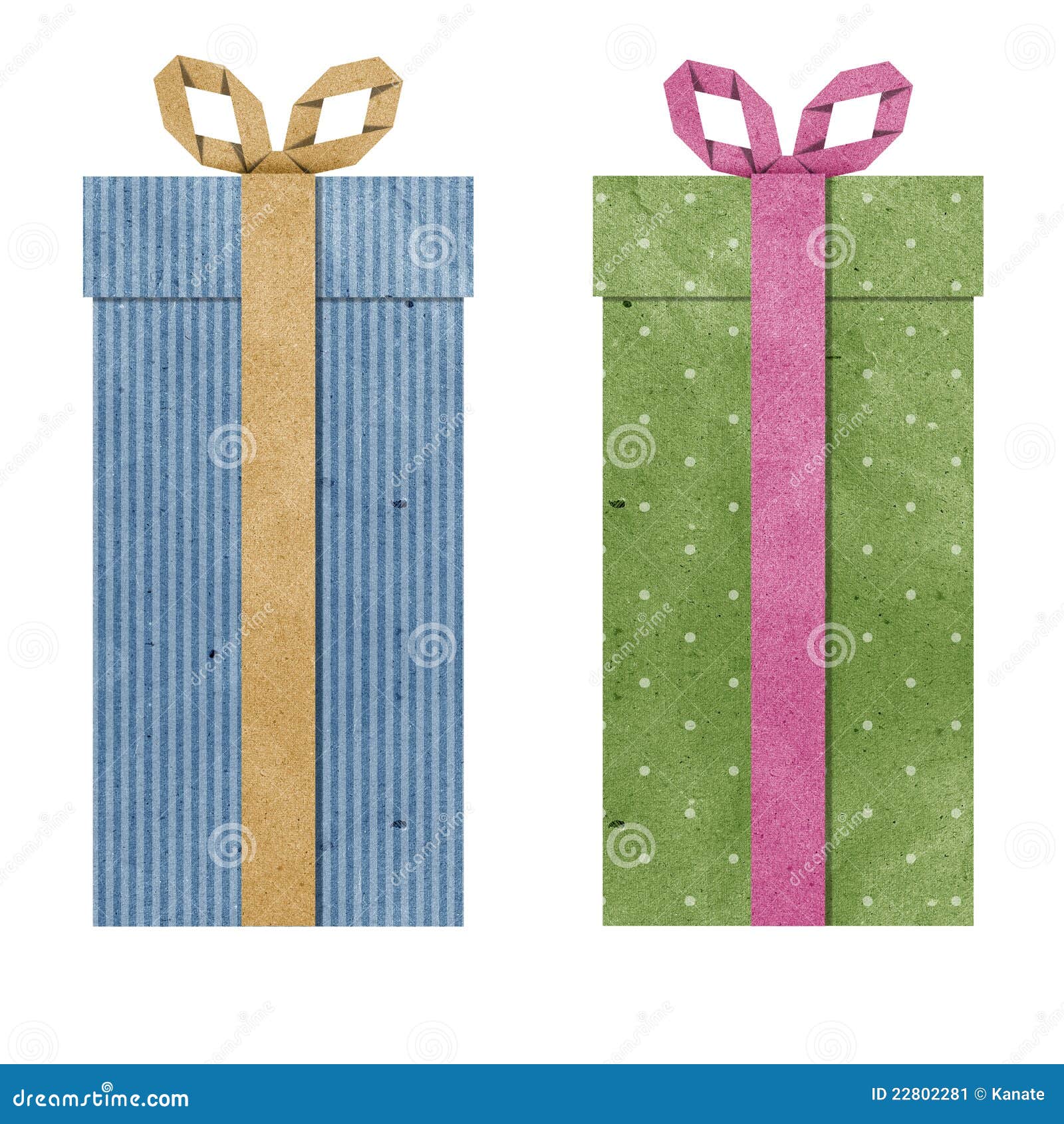 Gift Boxes Recycled Papercraft . Stock Image Image of adhesive, decor