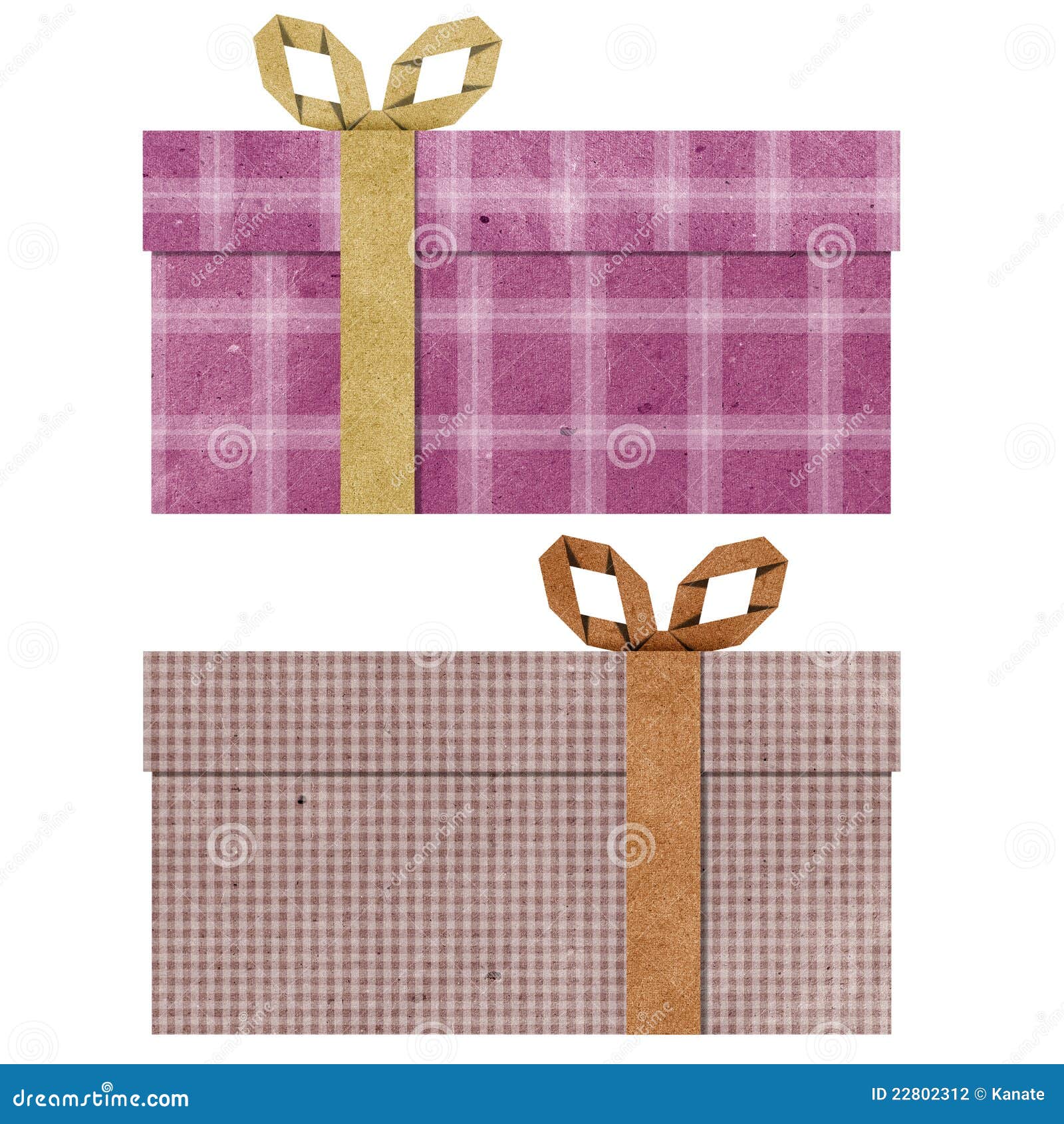 Gift Boxes Recycled Papercraft . Stock Photo Image of package
